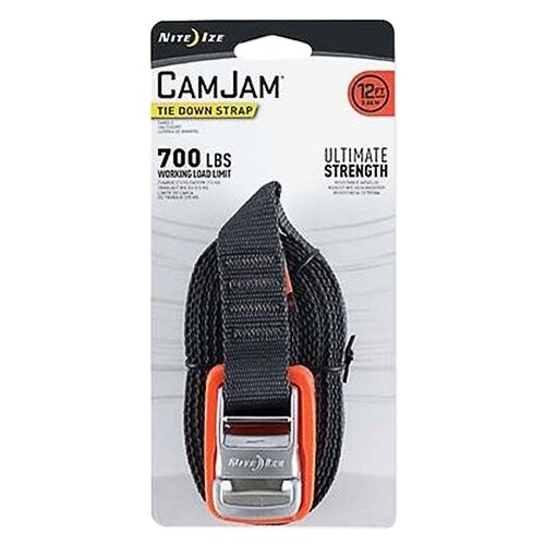 Curea pentru ancorare Nite Ize CamJam Tie Down Strap - Black/Orange