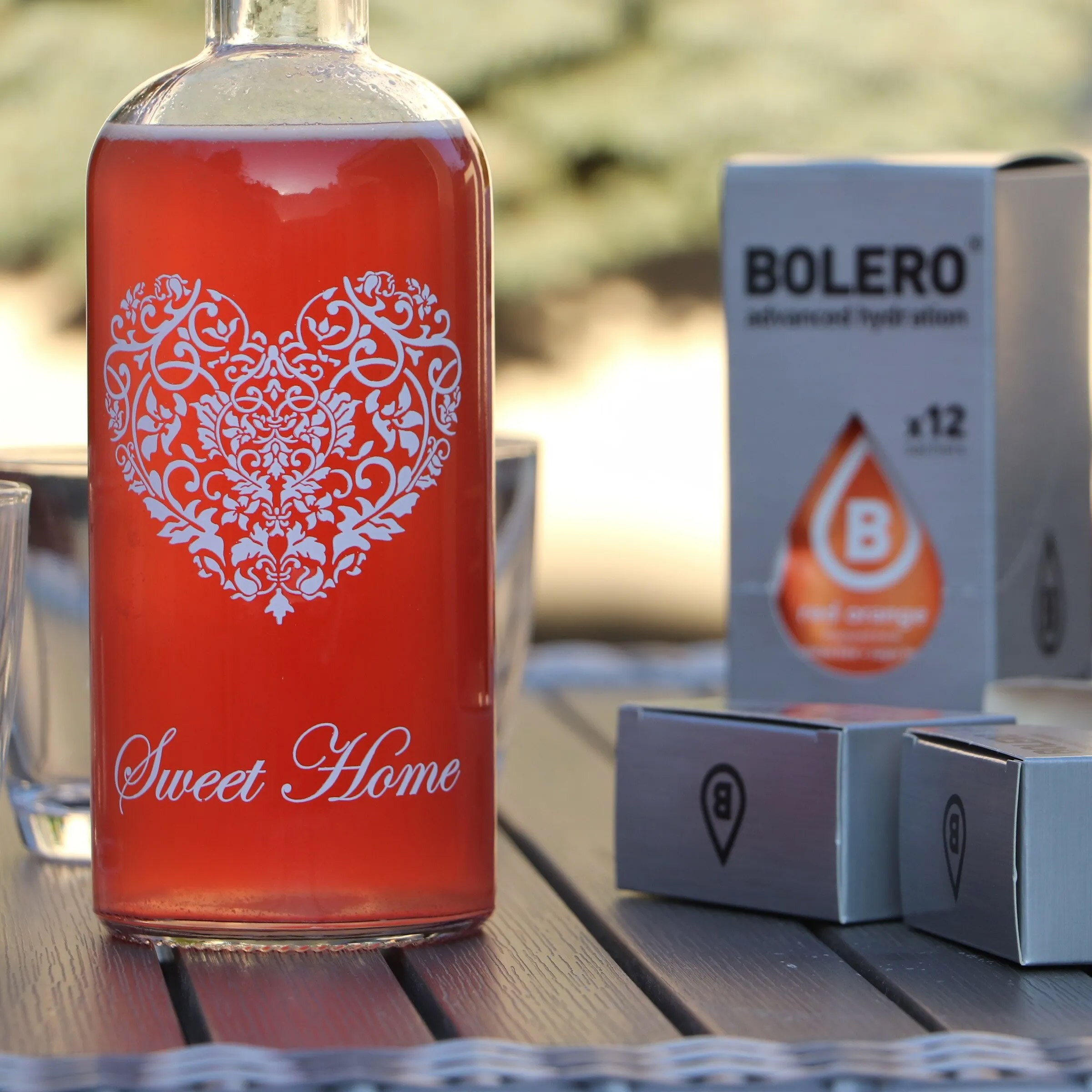 Băutură instant Bolero Red Orange cu stevie 9 g - 12 buc.