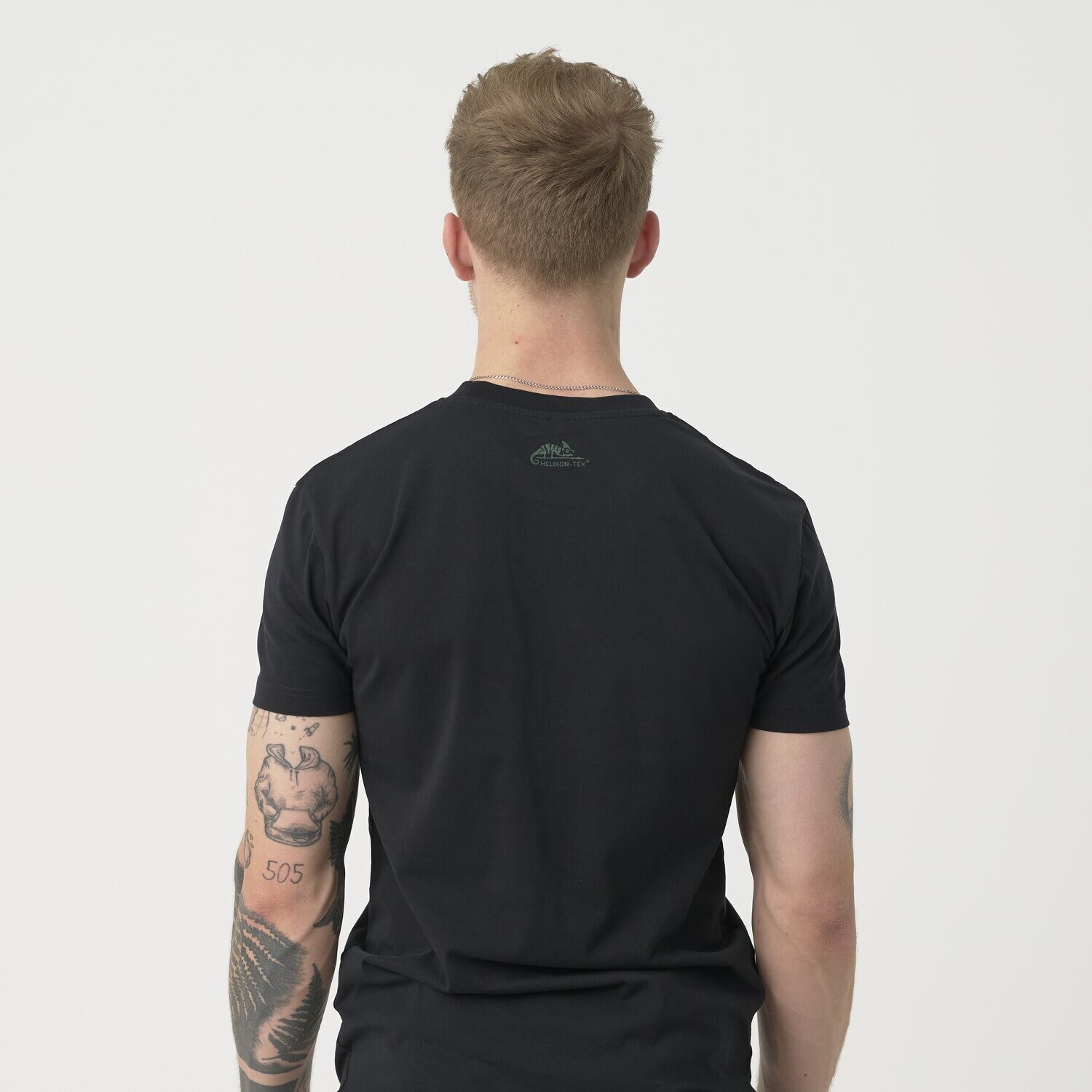Tricou Helikon 16/203 Combo - Black/US Woodland