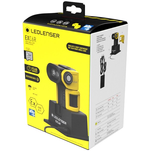Lanternă Ledlenser EXC6R ATEX Set cu stație de încărcare - 300 lumeni