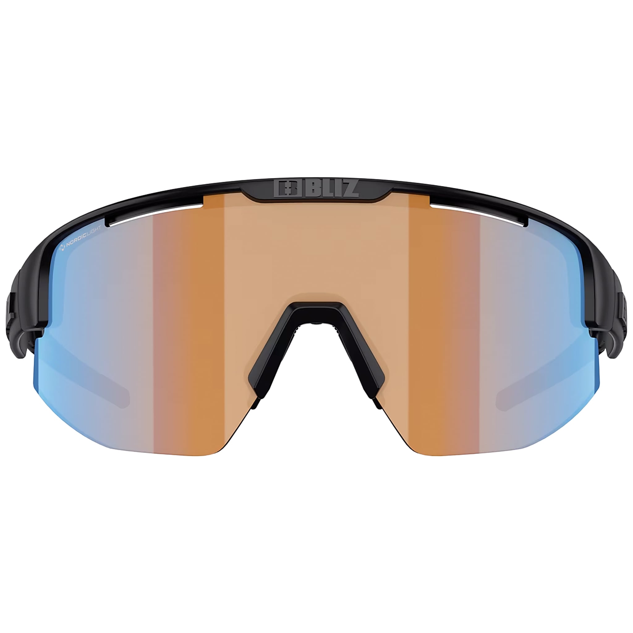 Ochelari de soare Bliz Matrix Nano Optics - Black/Coral Orange Blue