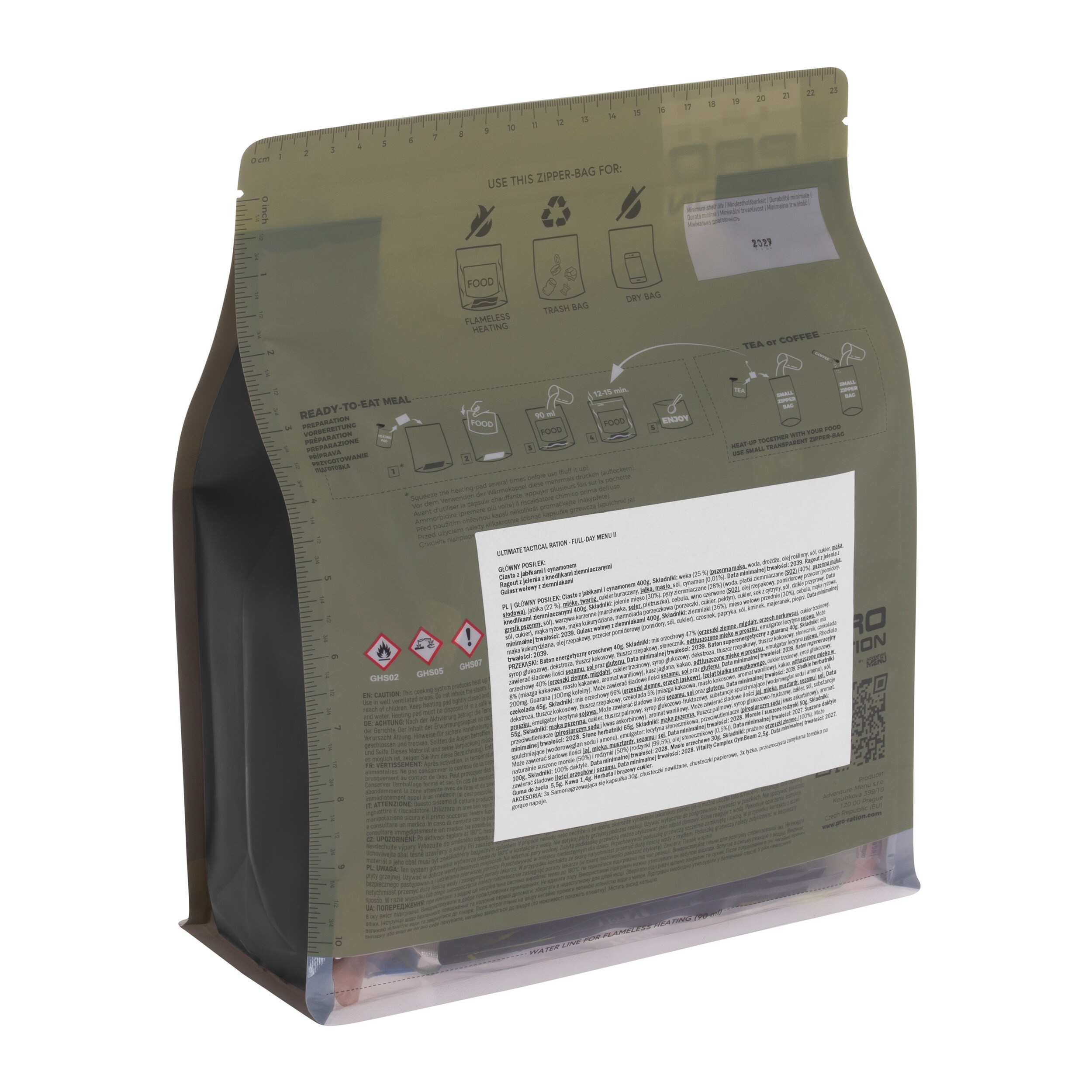 Rație alimentară Pro Ration Ultimate Tactical Ration Full-Day Menu II