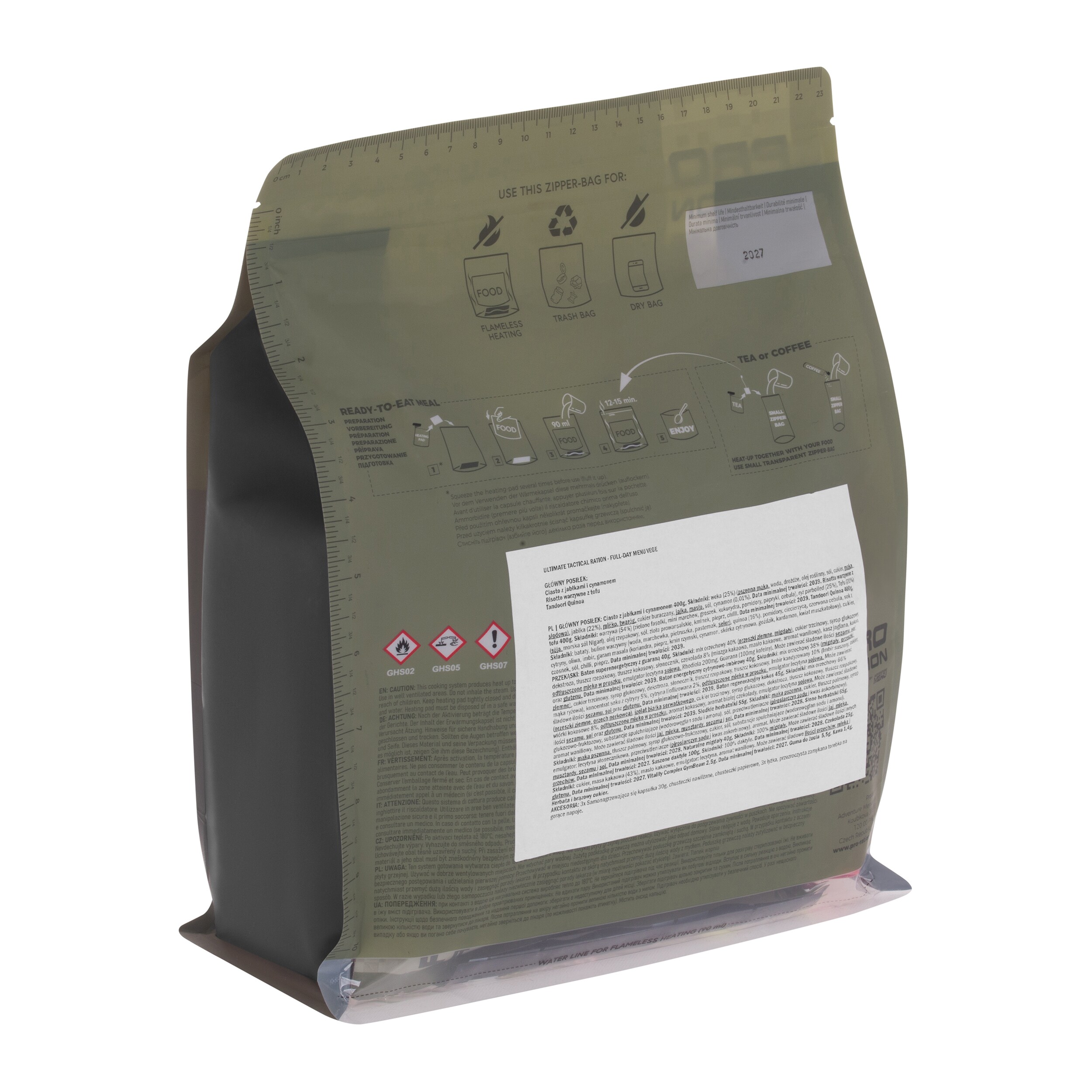 Rație alimentară Pro Ration Ultimate Tactical Ration Full-Day Menu Vege