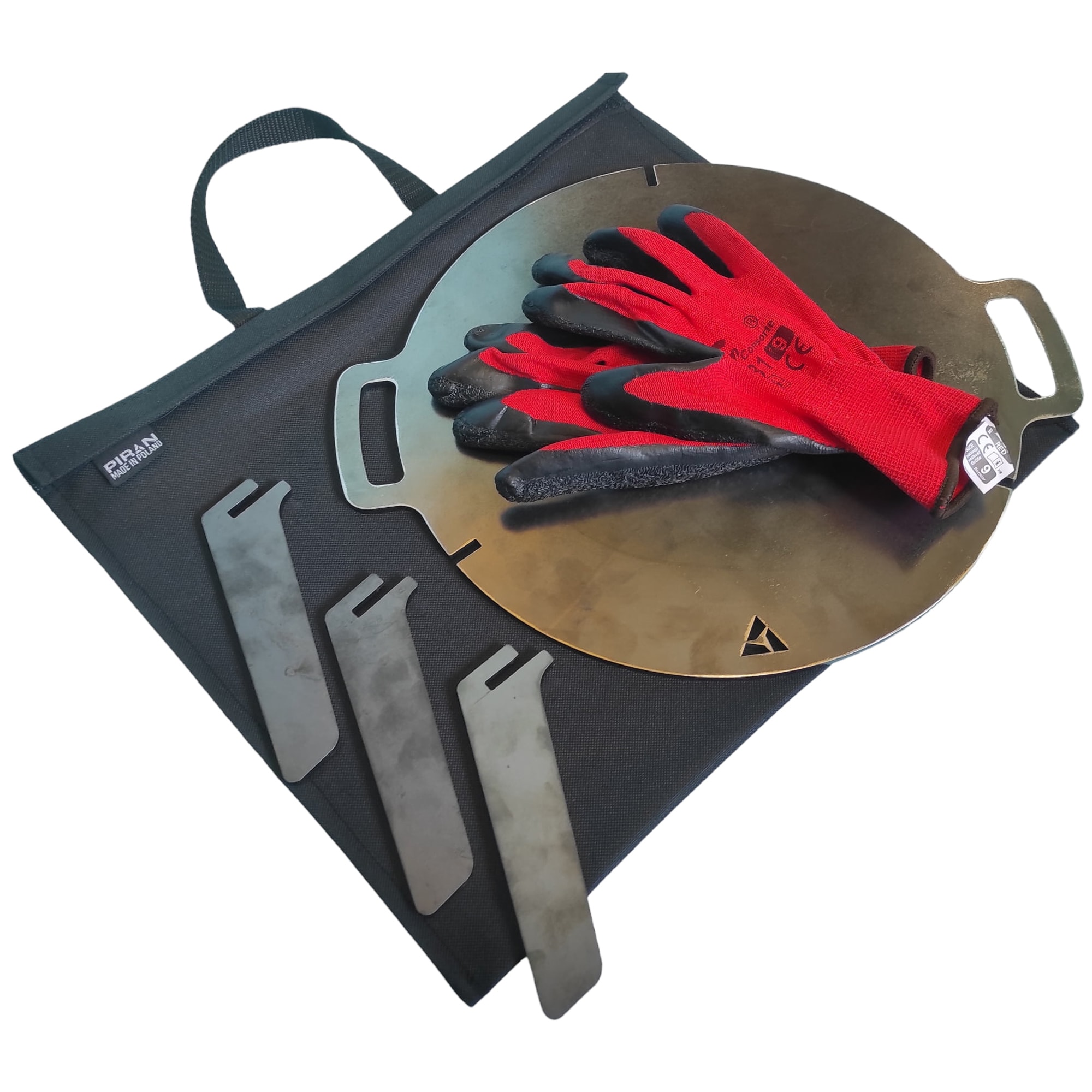 Placă de grătar pliabilă Piran Griddle pentru foc de tabără