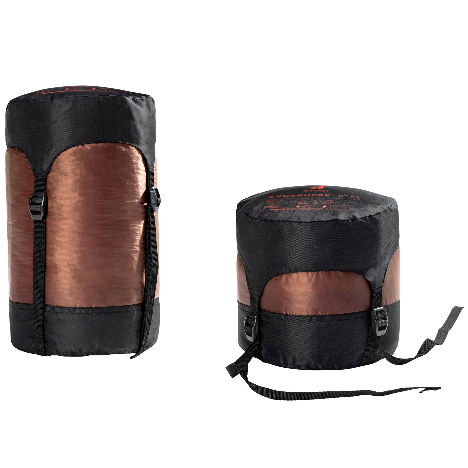 Sac de dormit Deuter Exosphere -6 Extra Long - Umbra/Paprika