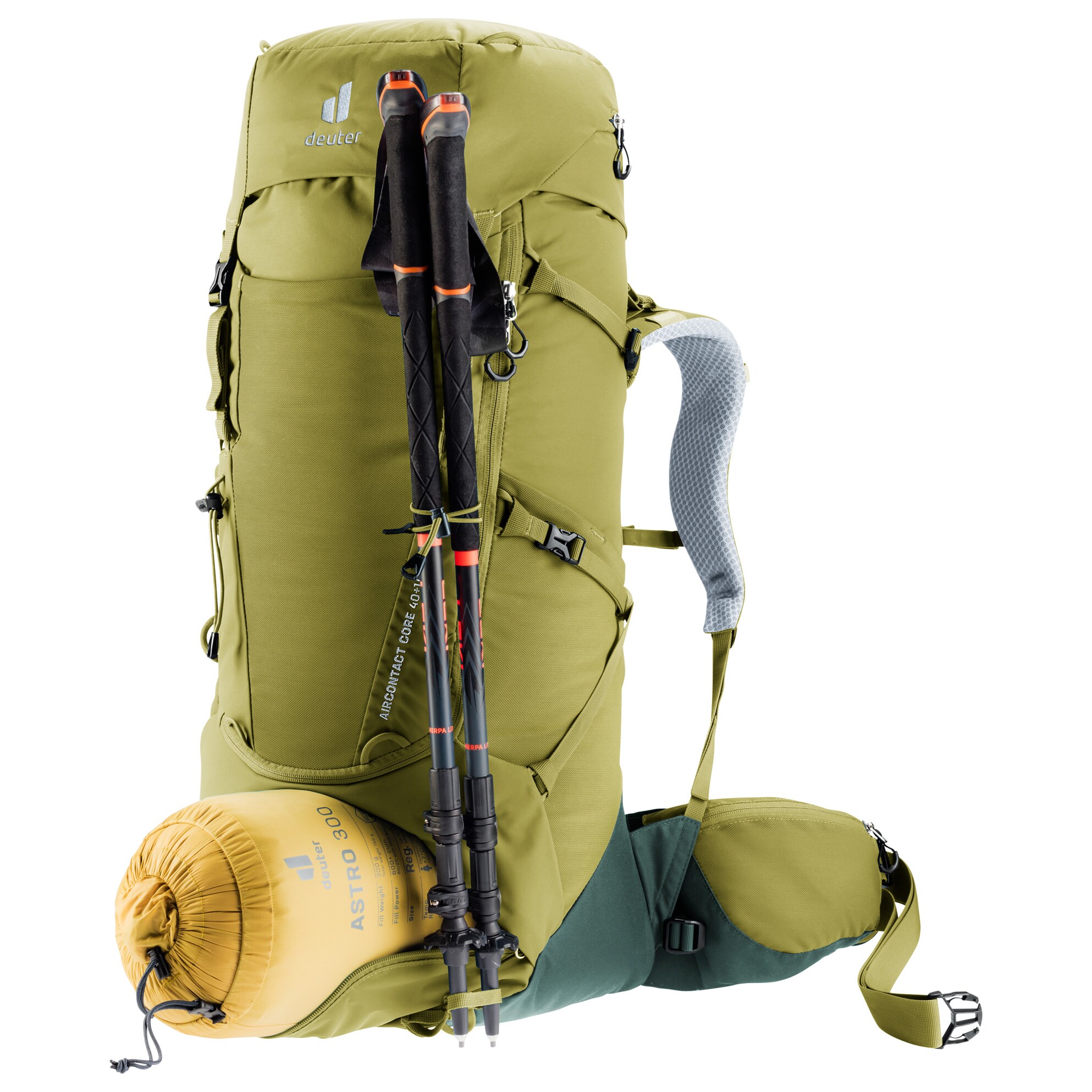 Rucsac de drumeție Deuter Aircontact Core 40+10 l - Cactus-ivy