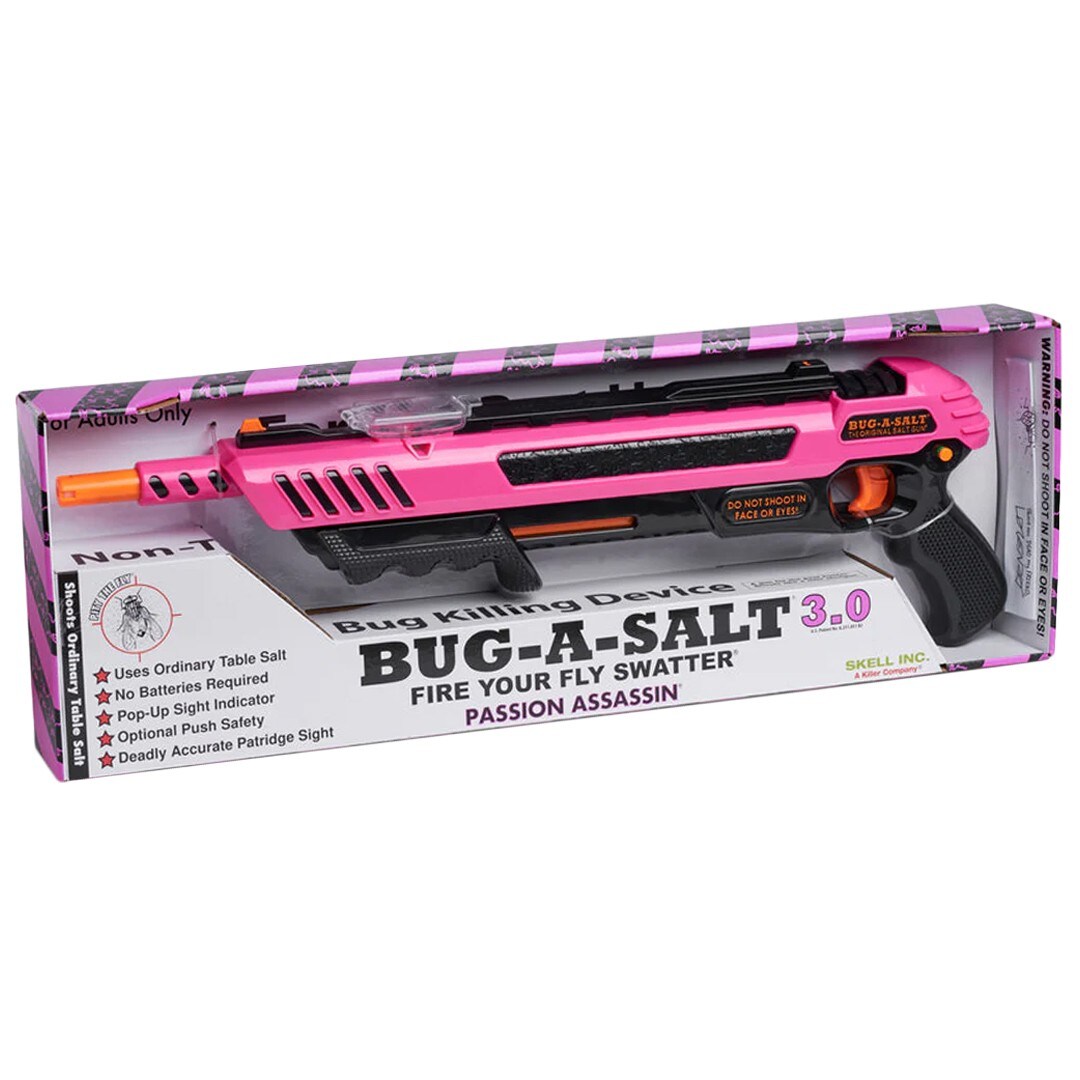 Pușcă cu sare pentru insecte Bug-A-Salt 3.0 - Pink