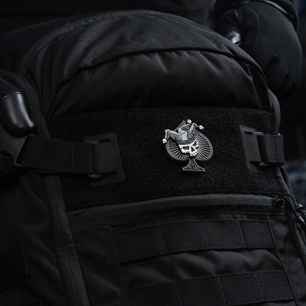Patch - emblemă M-Tac Ace Of Spades 3D PVC - Black/White