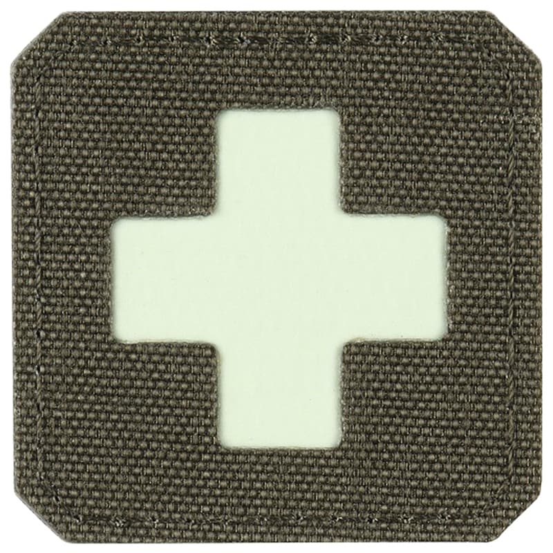 Patch - emblemă medicală M-Tac Medic Cross Laser Cut fluorescentă - Ranger Green/GID
