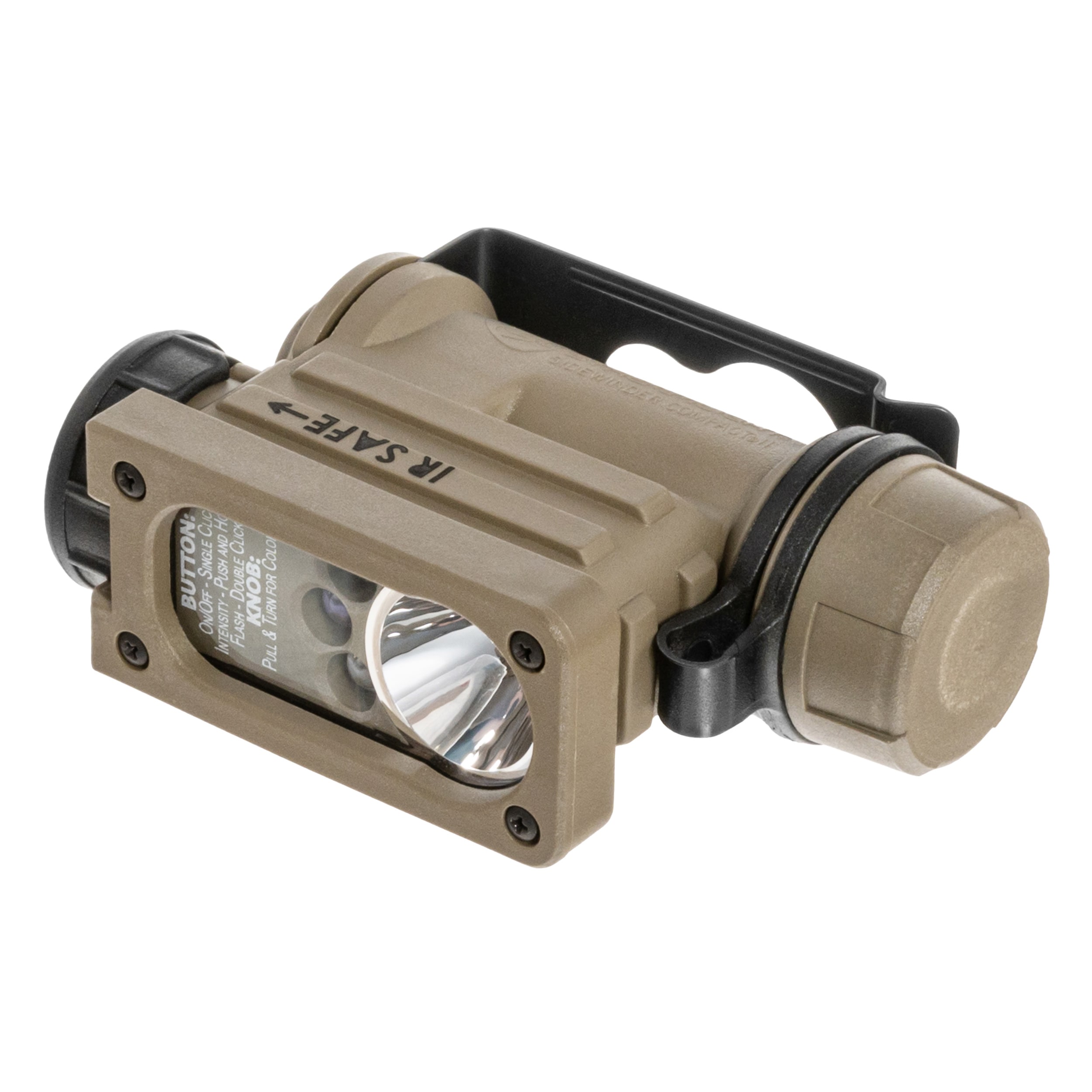 Lanternă pentru cască Streamlight Sidewinder Compact II Coyote - 55 lumeni