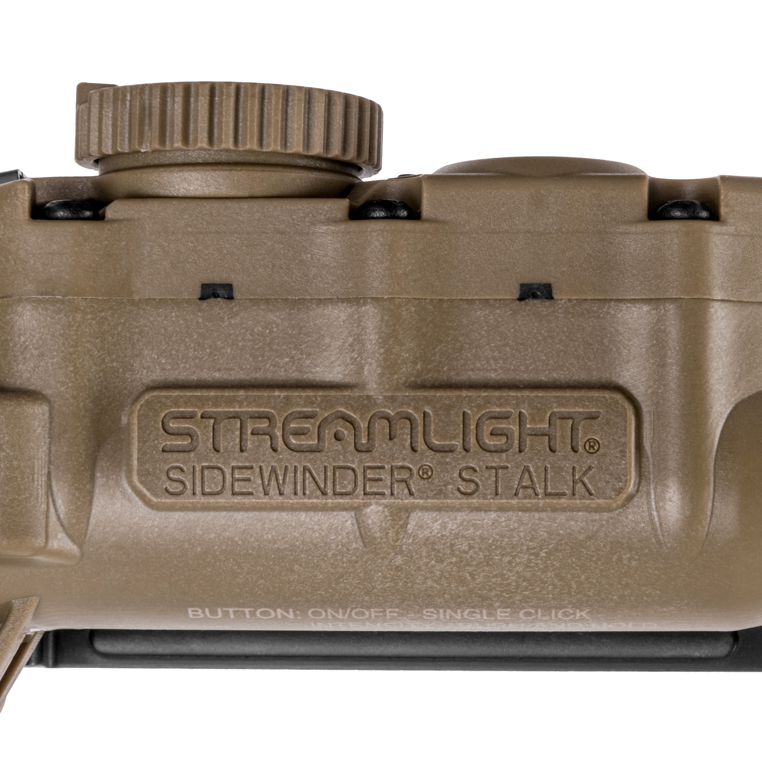 Lanternă pentru cască Streamlight Sidewinder Stalk Helmet Clips Arc Rail Mount Coyote - 76 lumeni