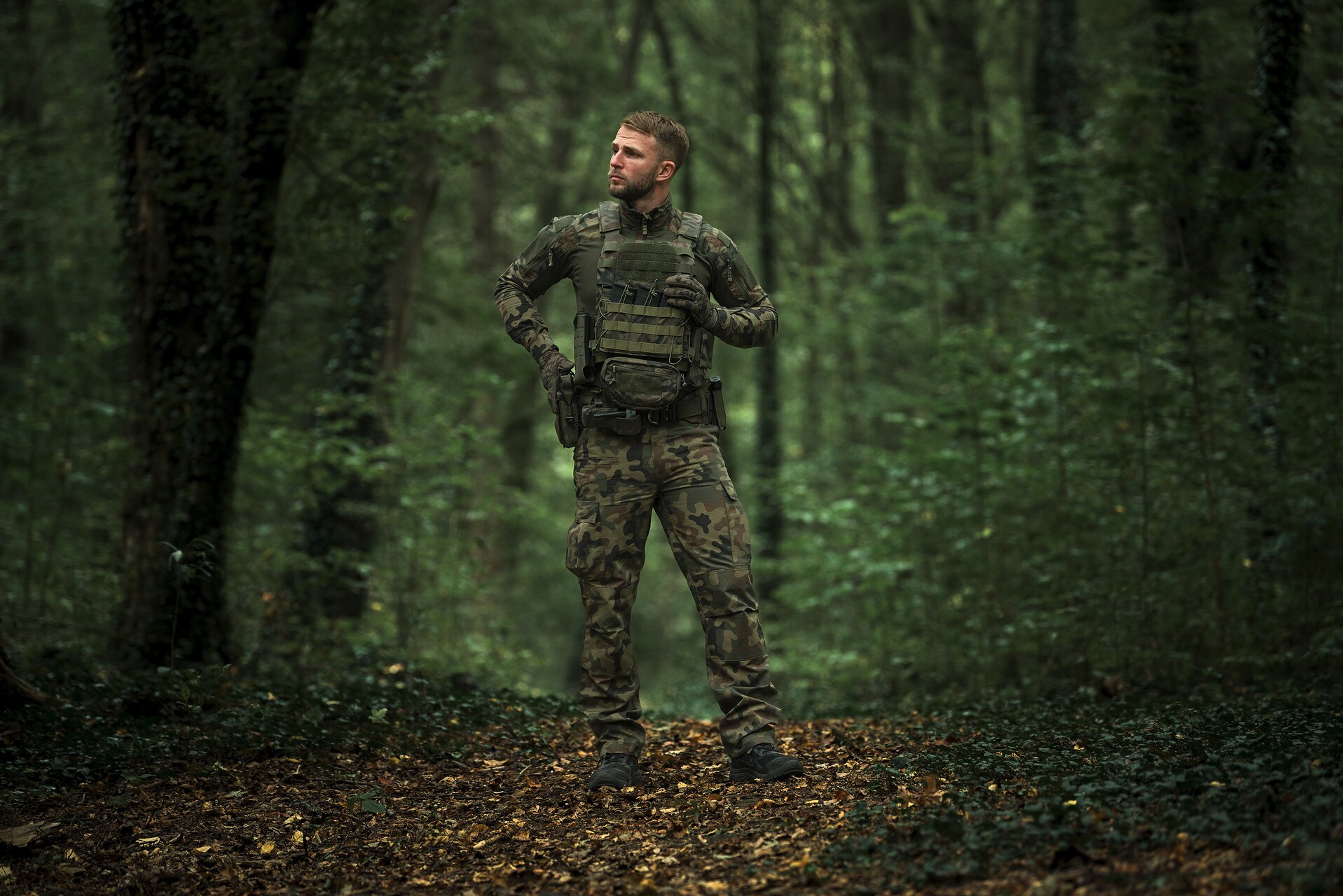 Mănuși tactice Mechanix Wear Original - wz.93 Pantera PL Woodland