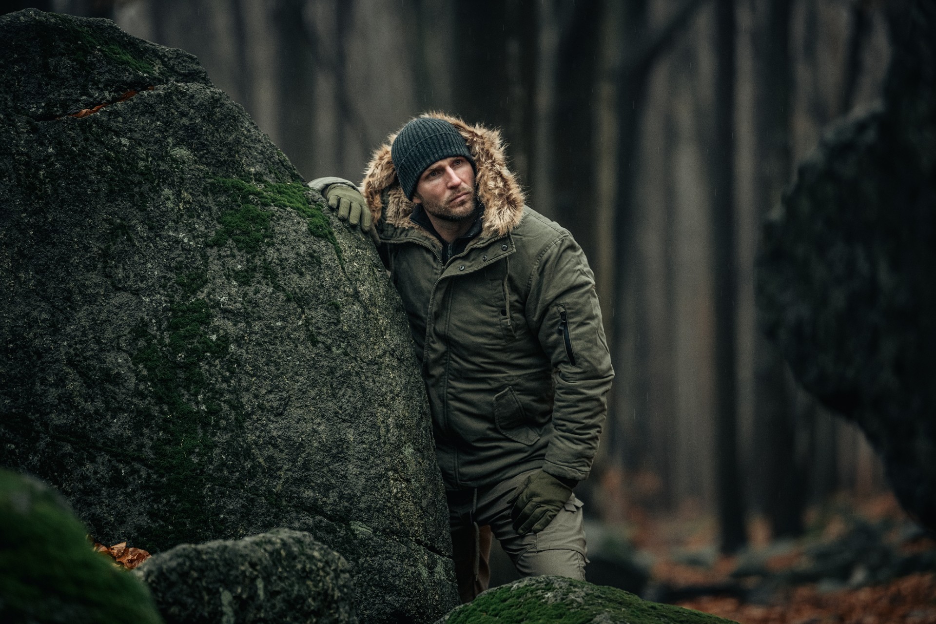 Geacă Military Wear Fish Tail Parka - Olive