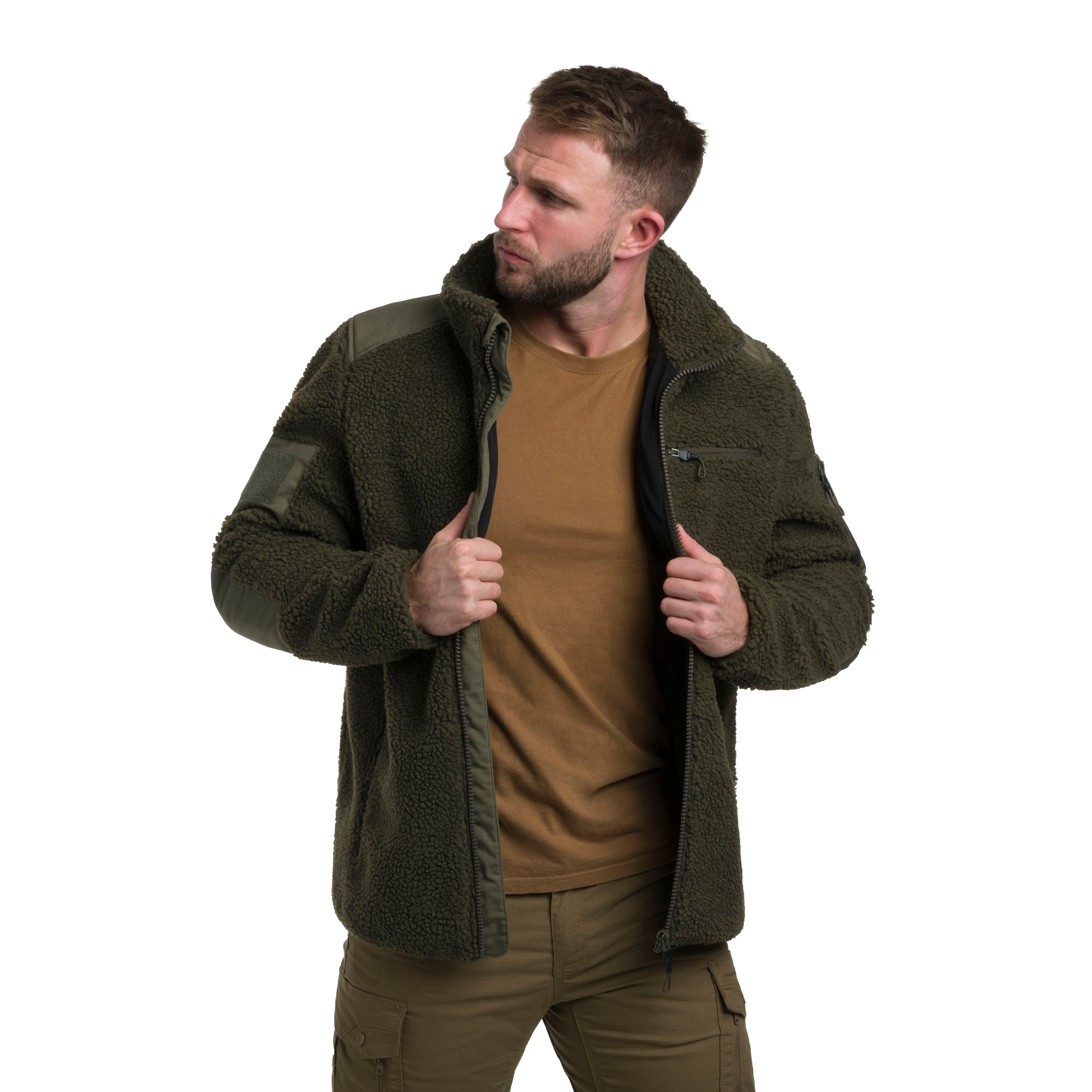 Jachetă Military Wear Tactical Teddyfleece - Olive