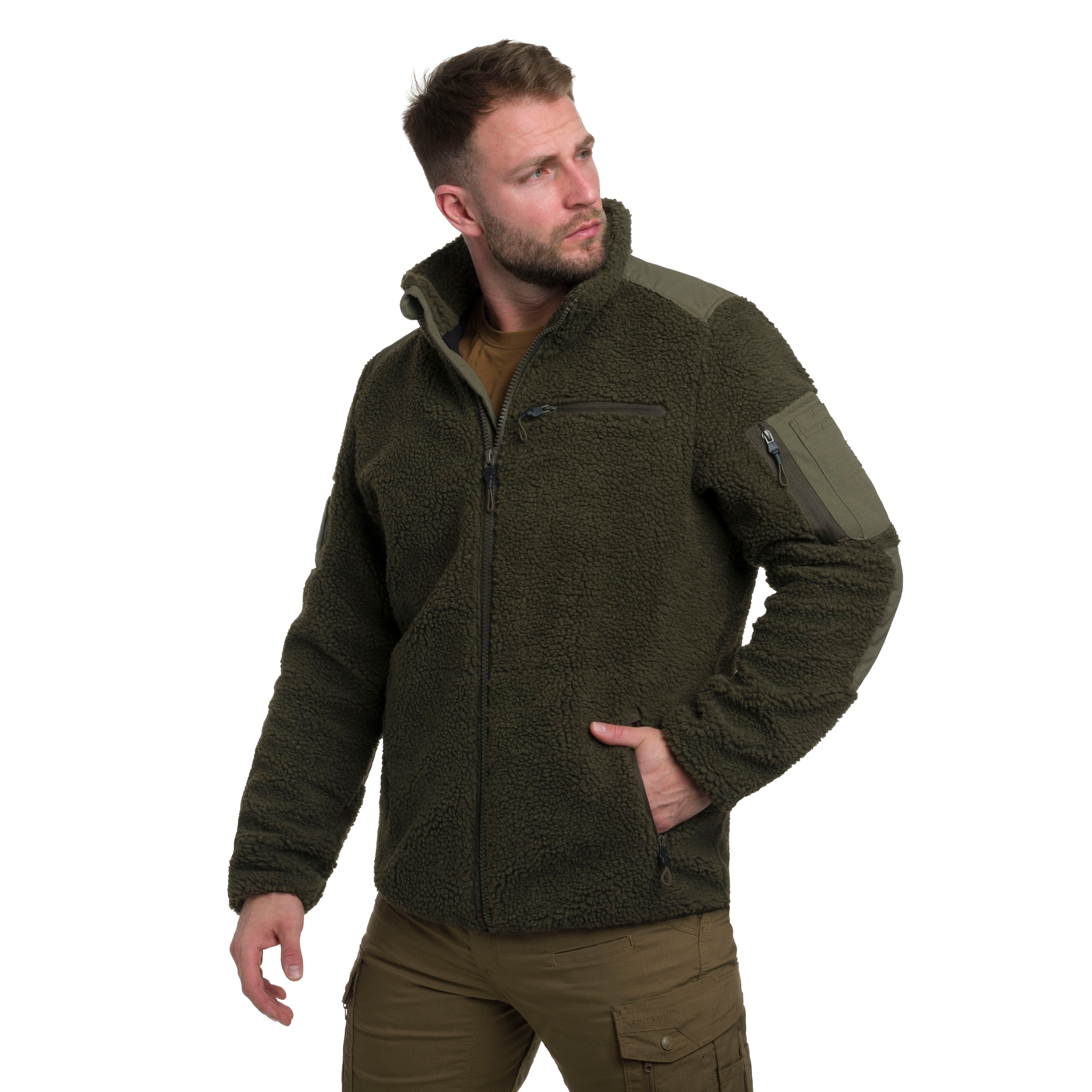 Jachetă Military Wear Tactical Teddyfleece - Olive