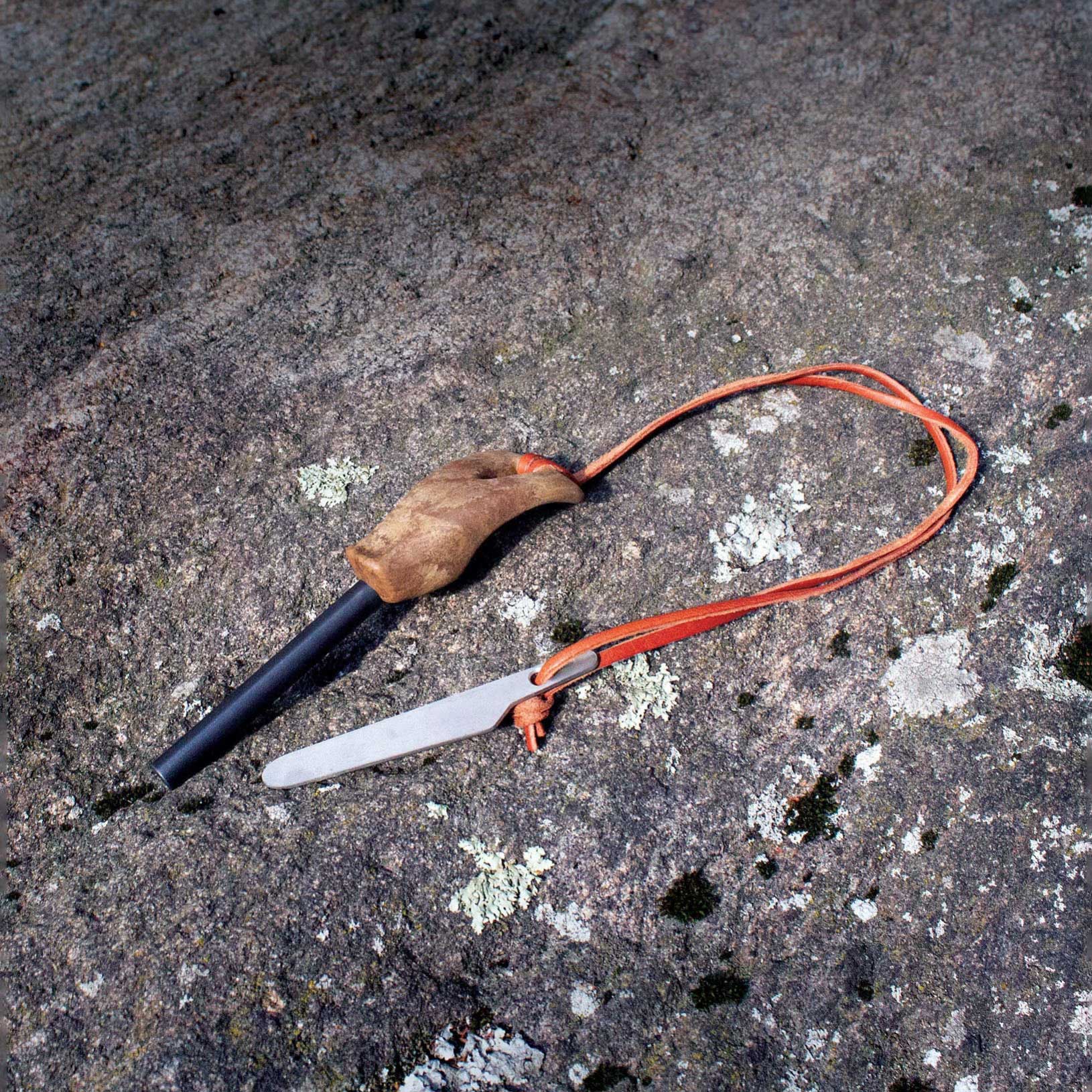 Kit pentru aprinderea focului Kupilka Firesteel 8 - Brown