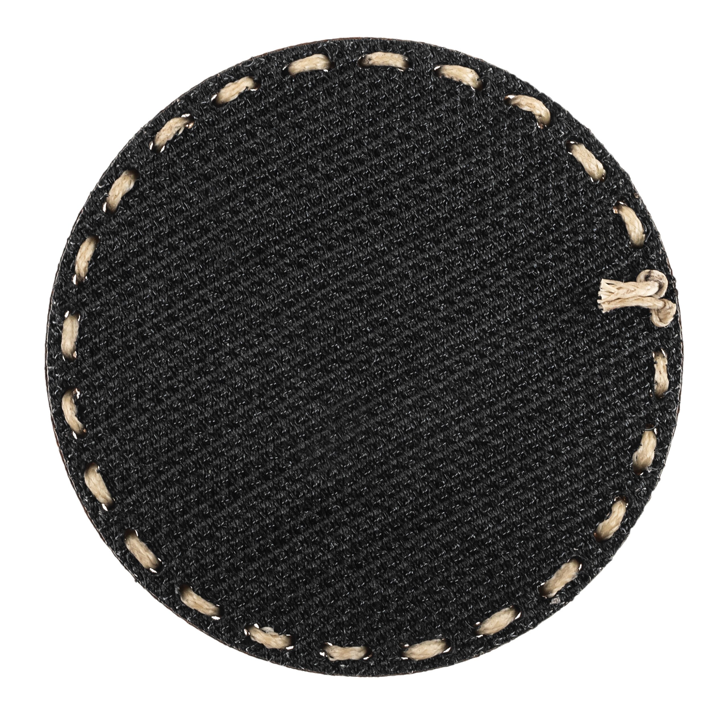 Patch - emblemă din piele Tigerwood rotundă - cu opțiune de personalizare