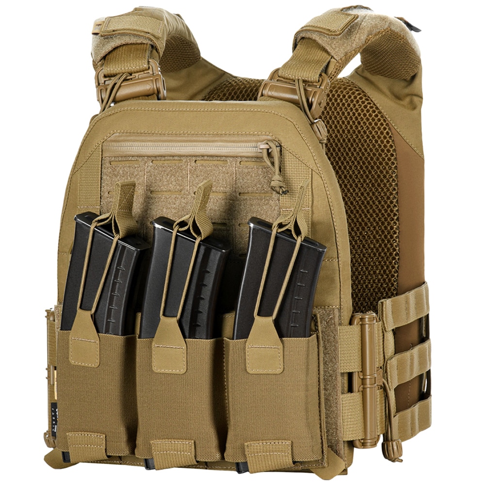 Vestă tactică tip Plate Carrier M-Tac Cuirass Fast Elite - Coyote
