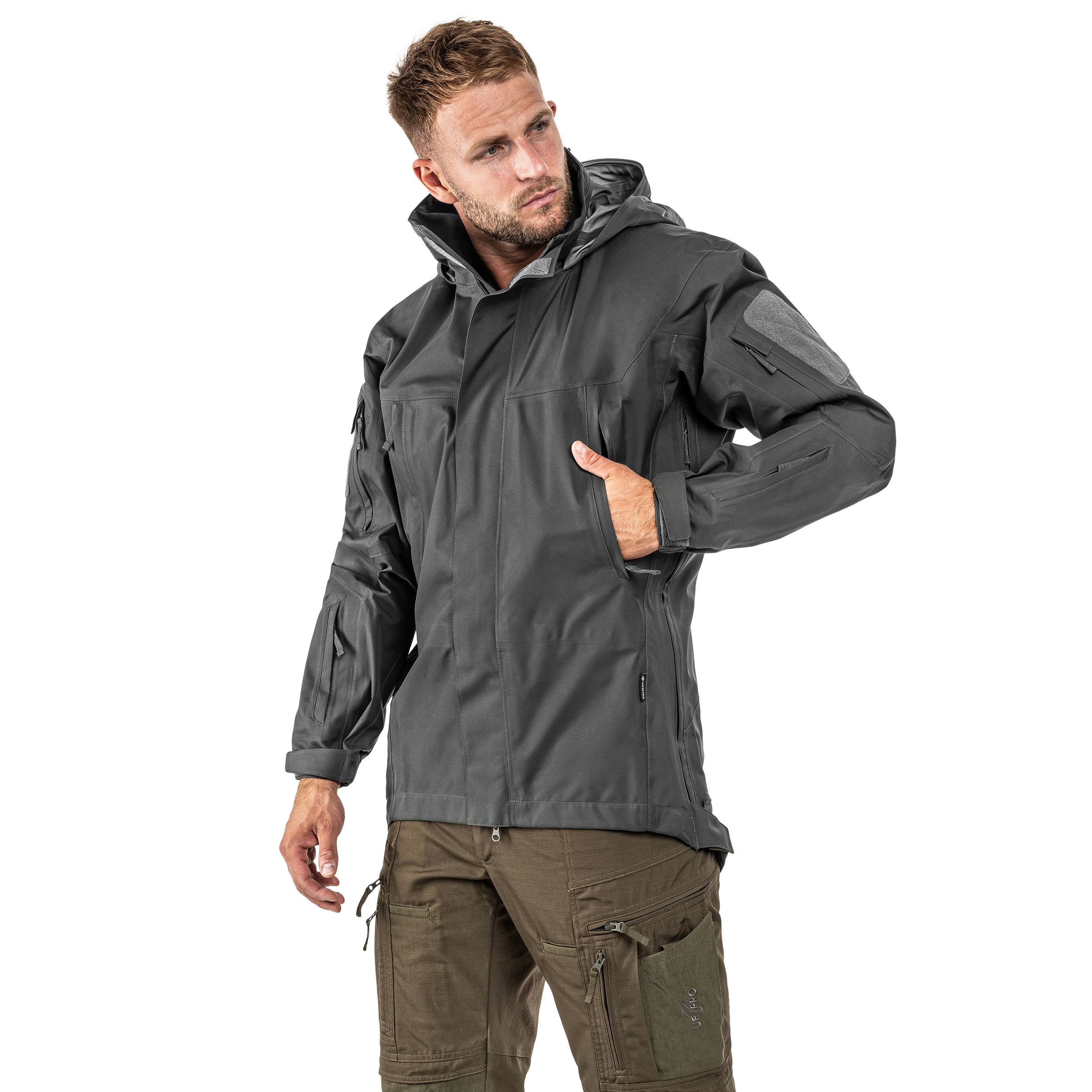 Geacă UF PRO Monsoon XT Gen.2 Tactical Rain Jacket - Steel Grey