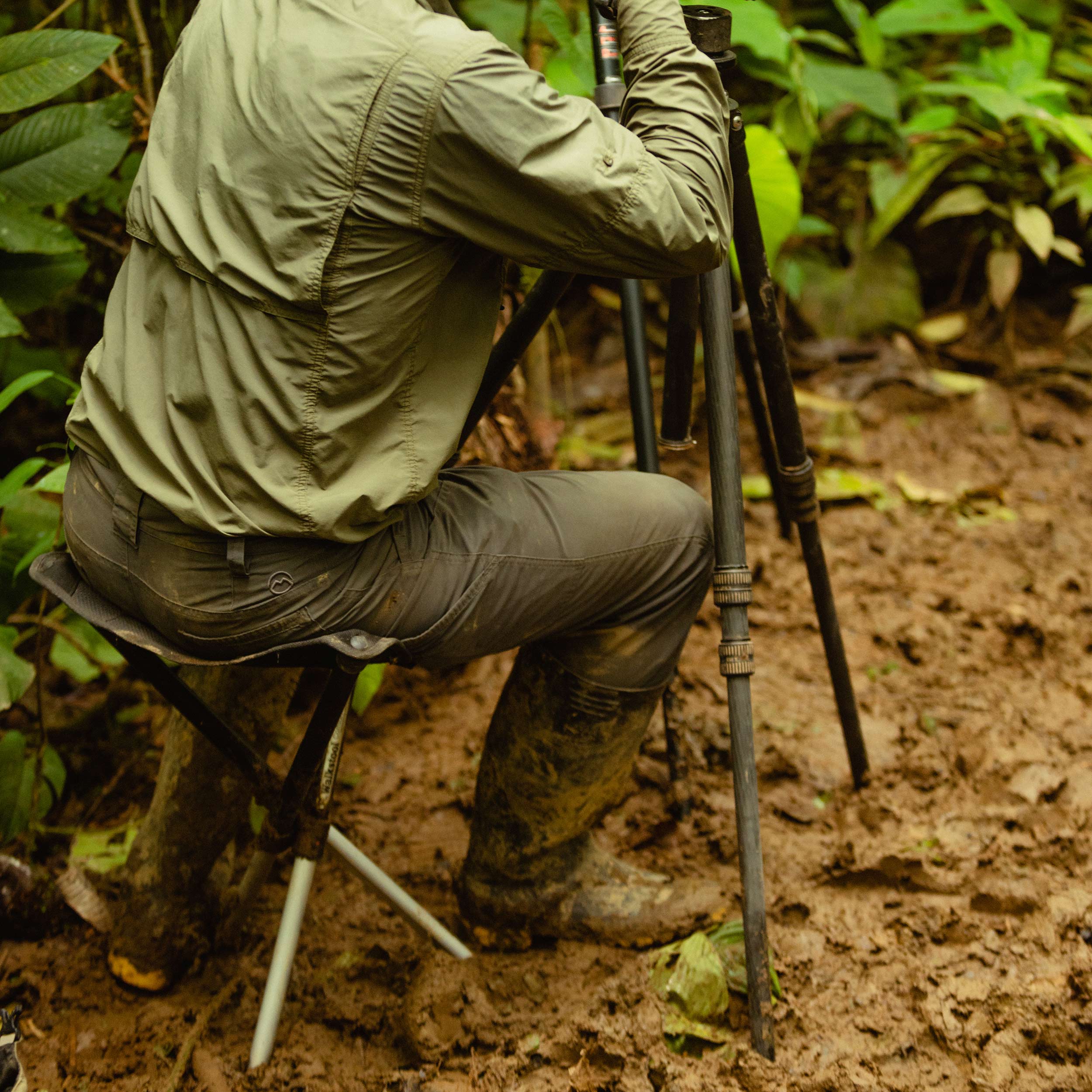 Scaun turistic pliabil Walkstool Comfort 65 - Black