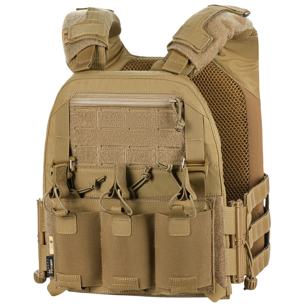 Vestă tactică tip Plate Carrier M-Tac Cuirass Elite - Coyote