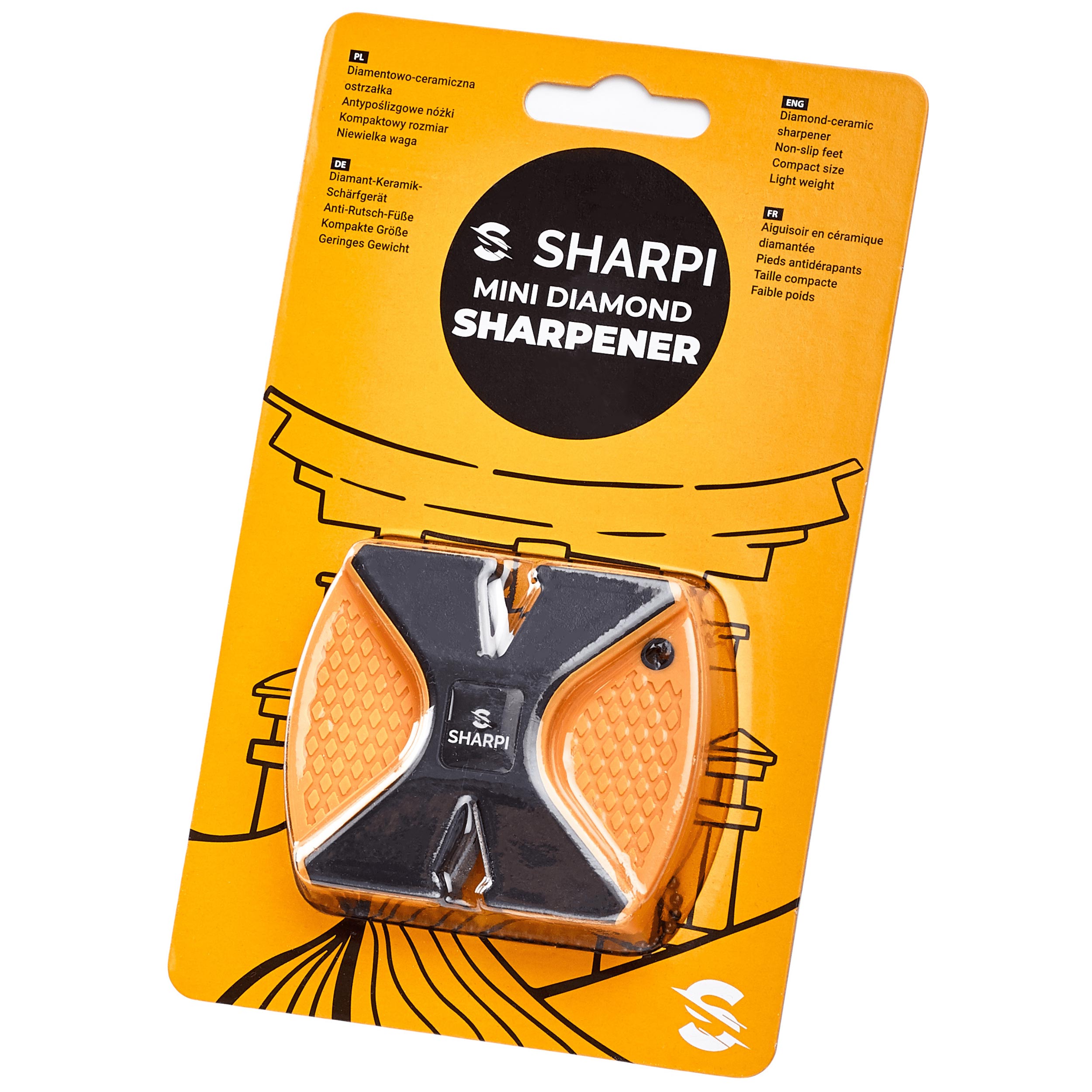 Ascuțitor de buzunar Sharpi Mini Diamond Sharpener