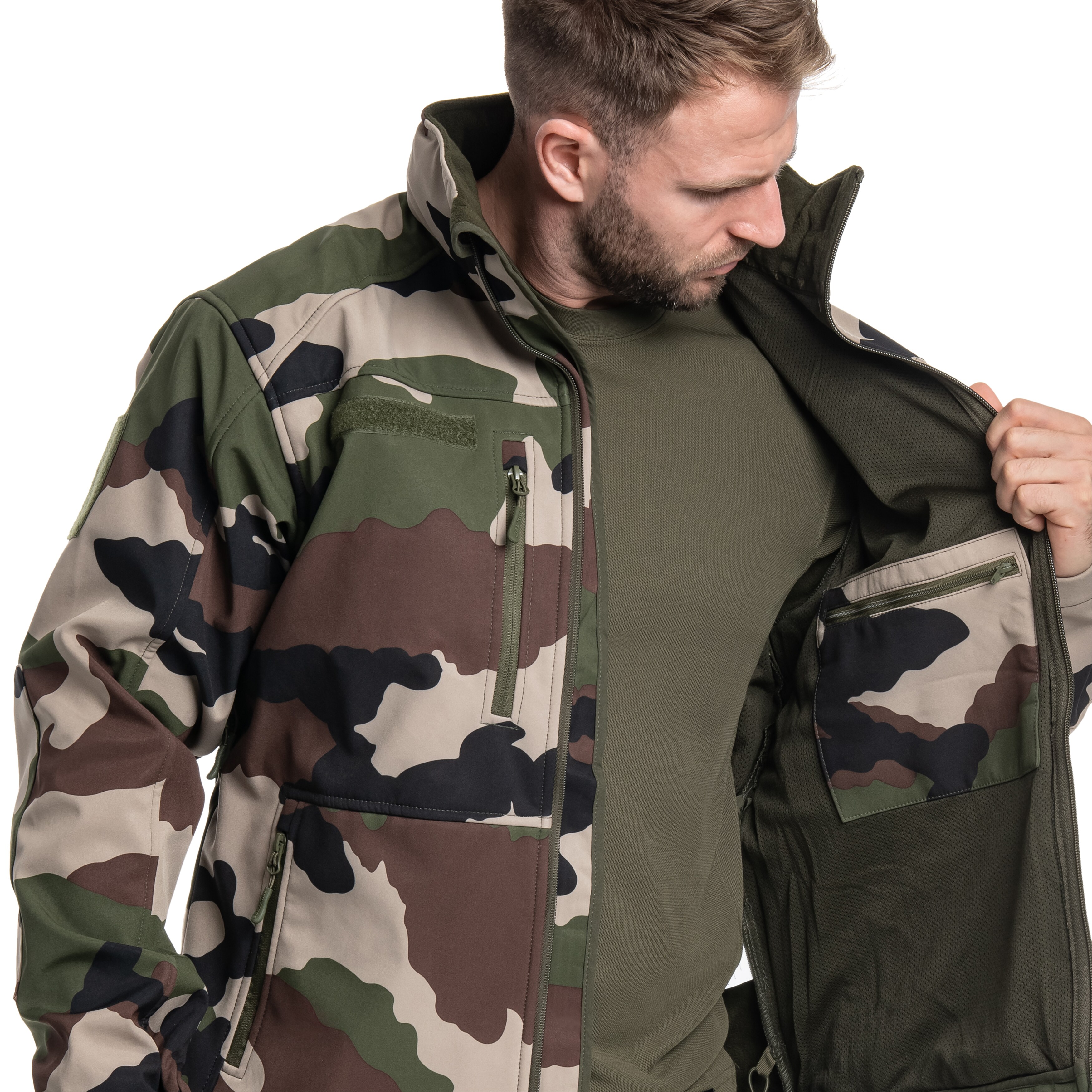 Geacă Mil-Tec SCU 14 Softshell - CCE Camo