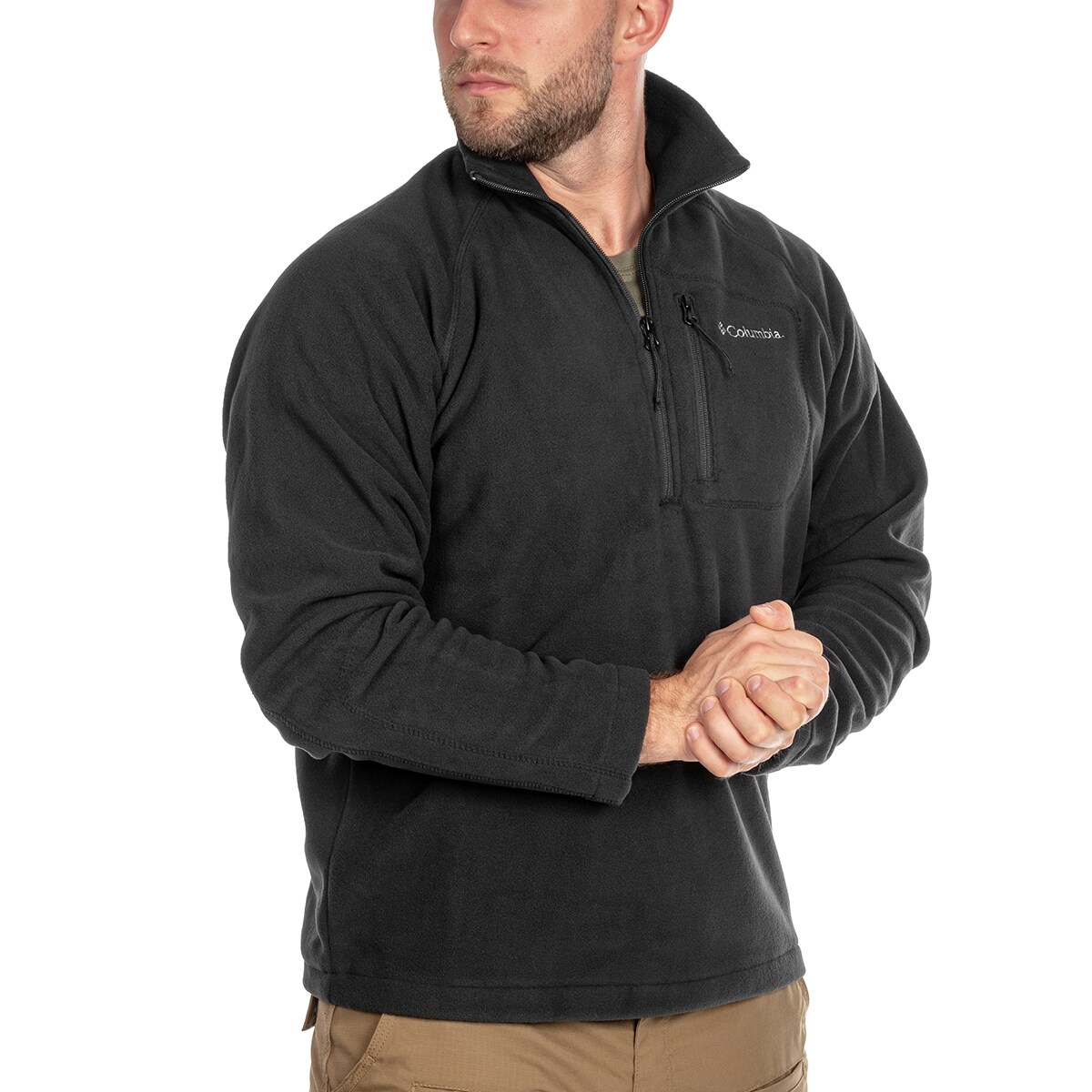 Bluză polar Columbia Fast Trek III Half Zip New - Black