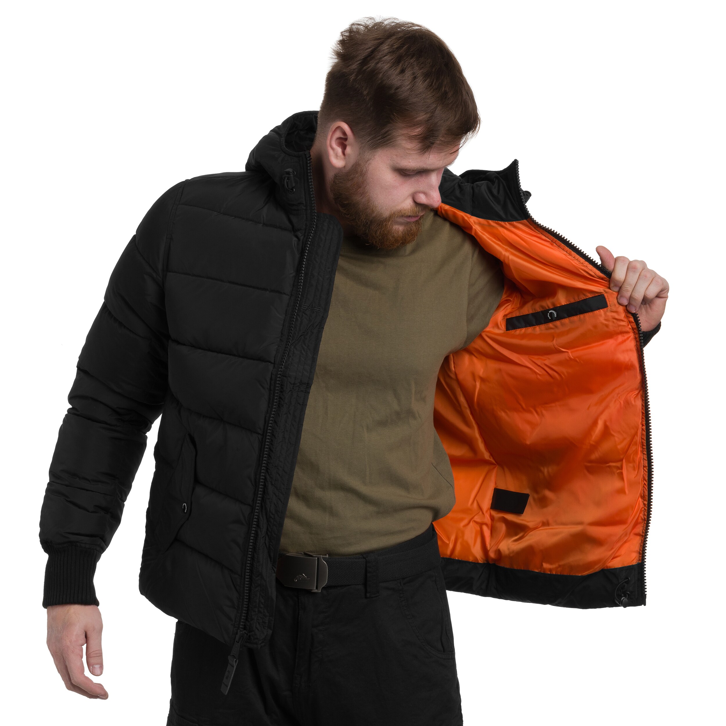 Geacă Alpha Industries Hooded Puffer FD - Black