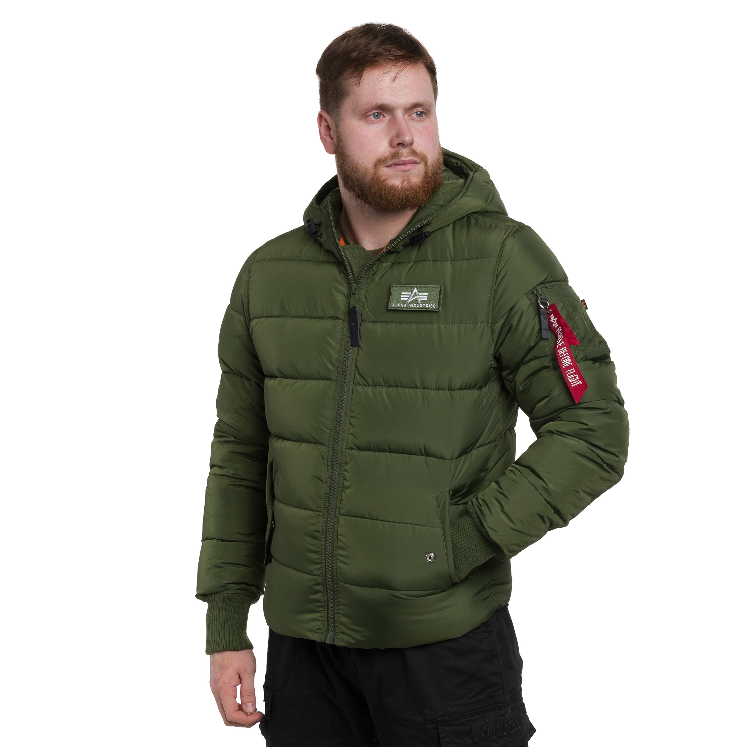 Geacă Alpha Industries Hooded Puffer FD - Dark Green
