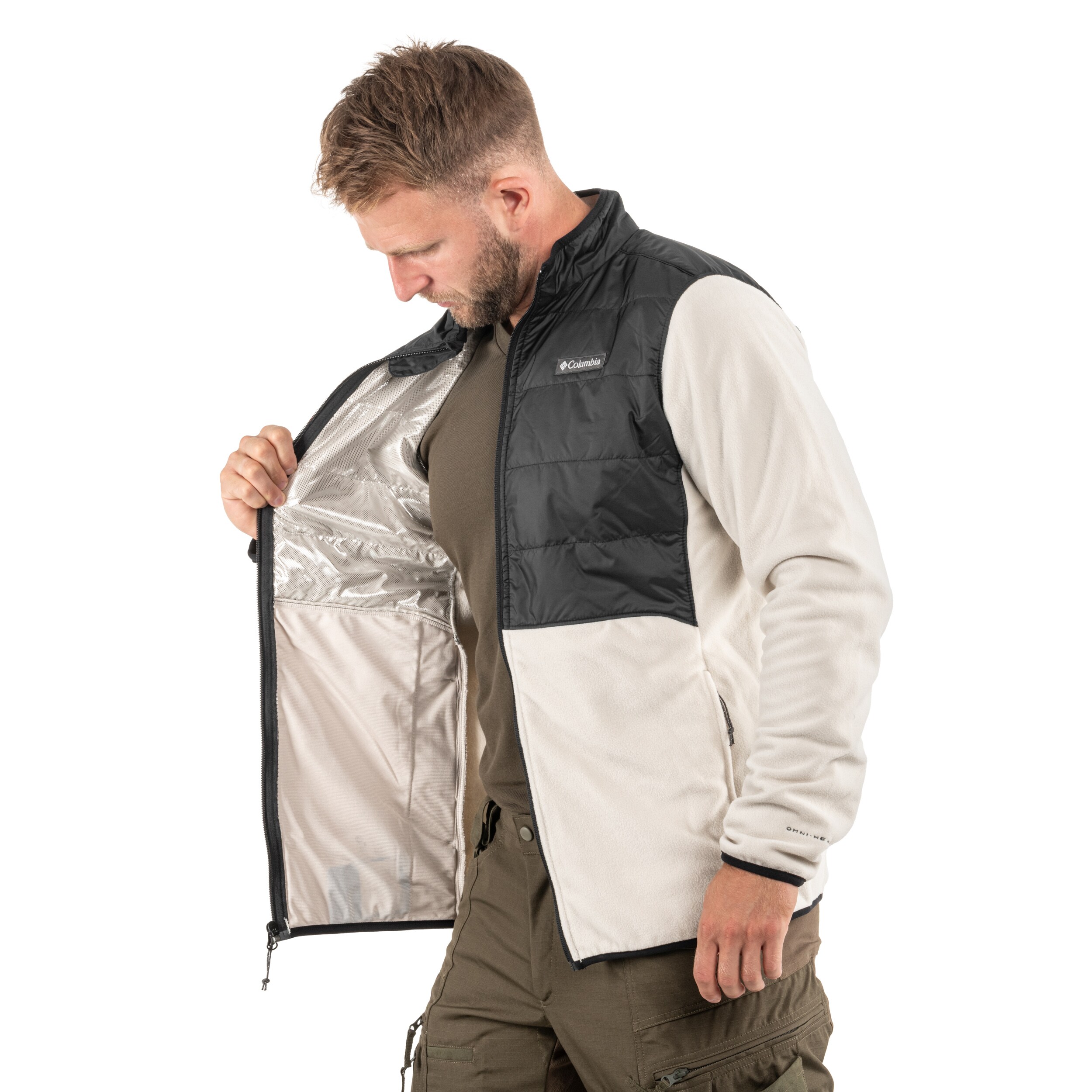 Jachetă Columbia Basin Butte II Hybrid Fleece - Dark Stone