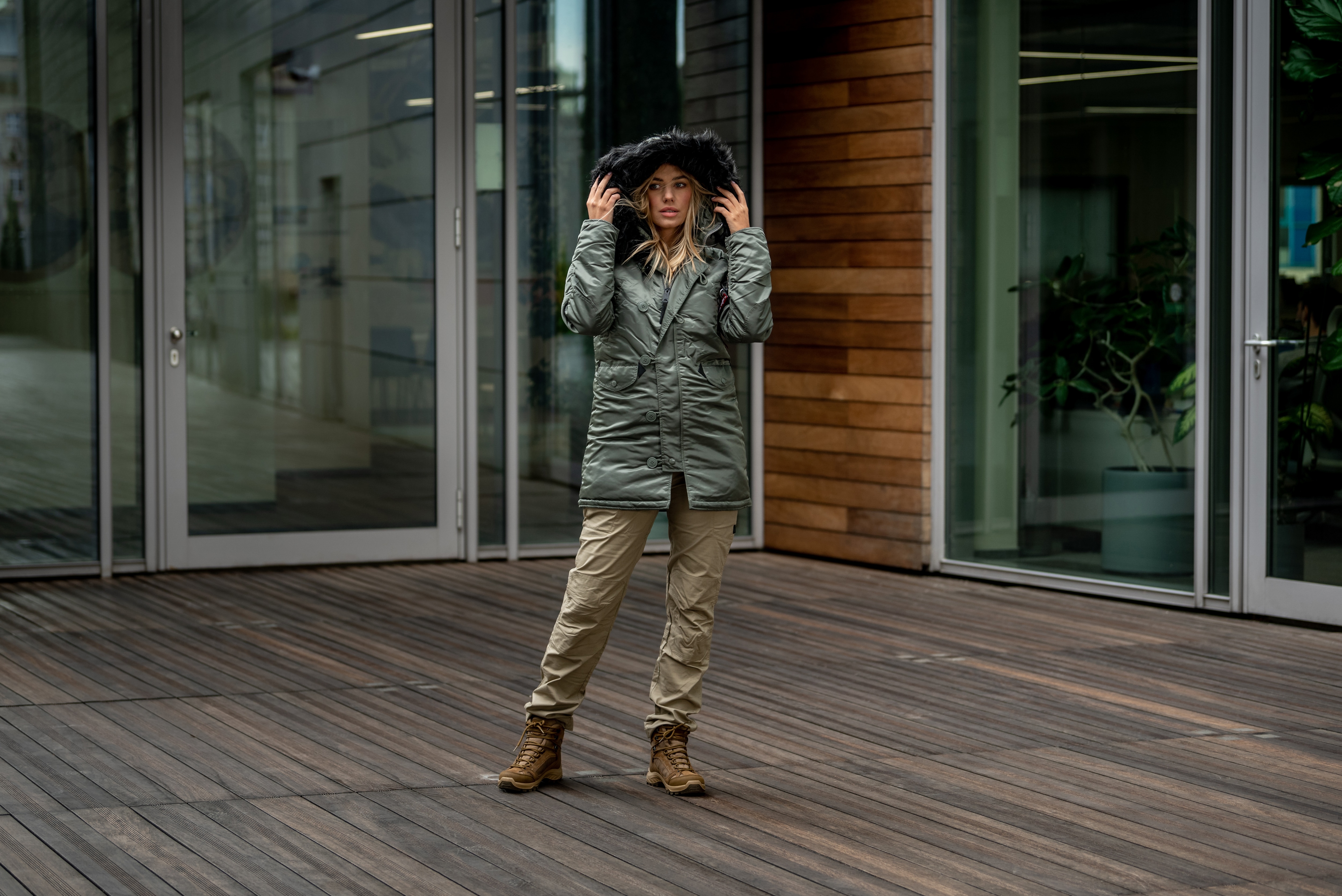 Geacă de damă Alpha Industries N3B VF 59 - Vintage Green/Black