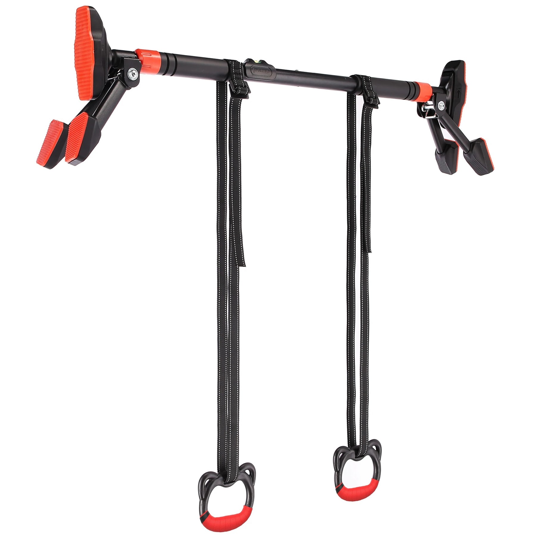 Bară de tracțiuni prindere pe ușă cu corzi elastice și mânere pentru gimnastică HMS DDG03