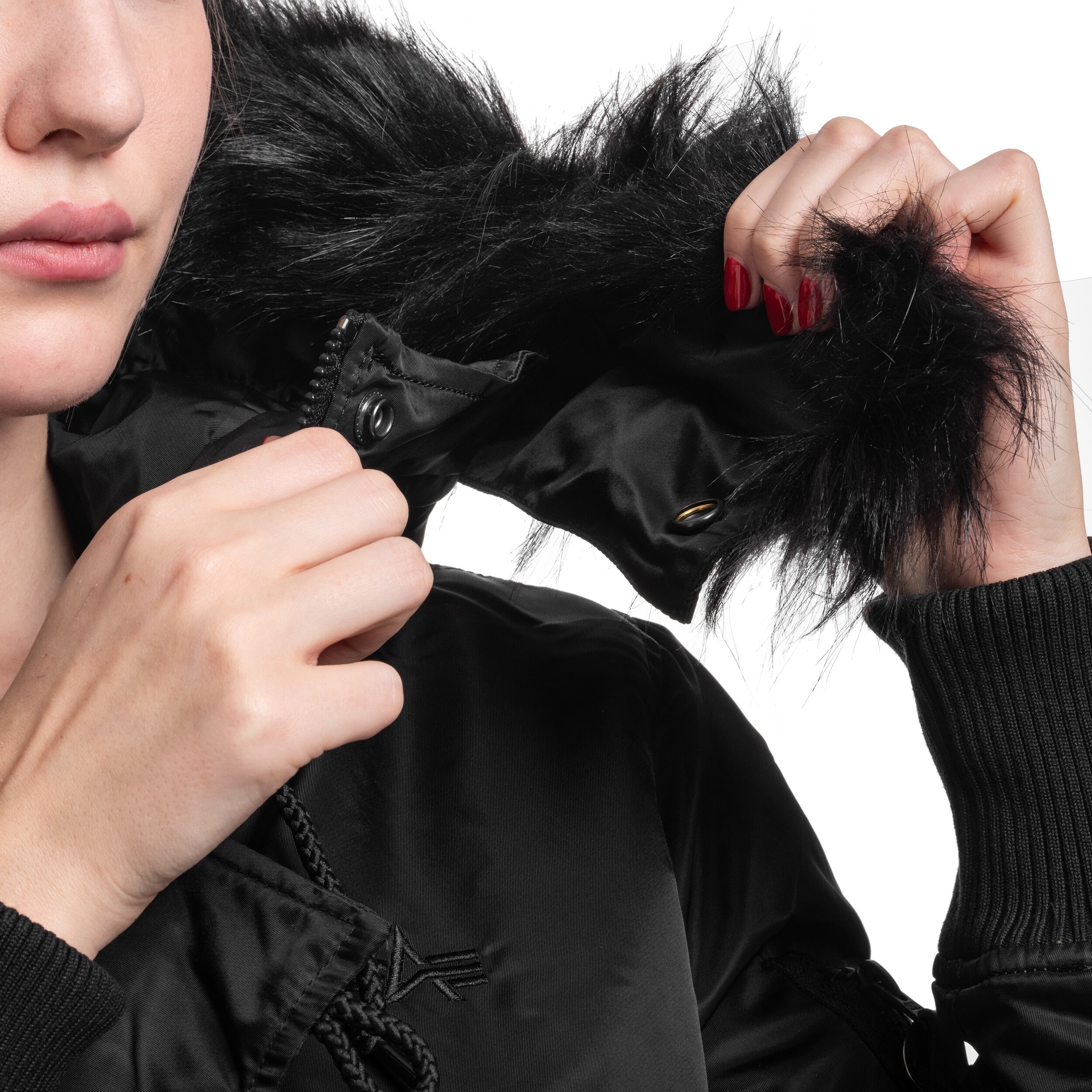 Geacă de damă Alpha Industries Long Fishtail - Black