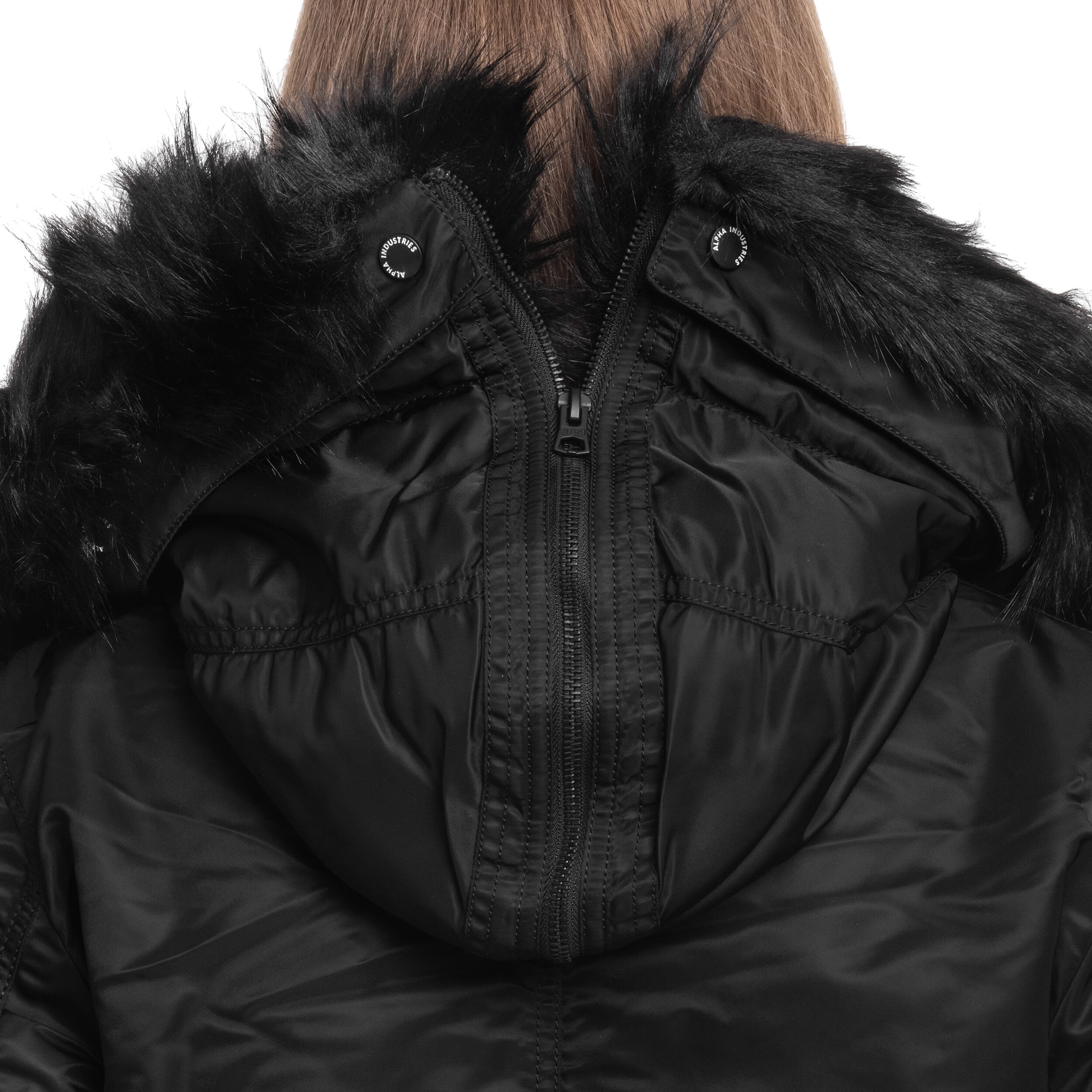 Geacă de damă Alpha Industries Long Fishtail - Black