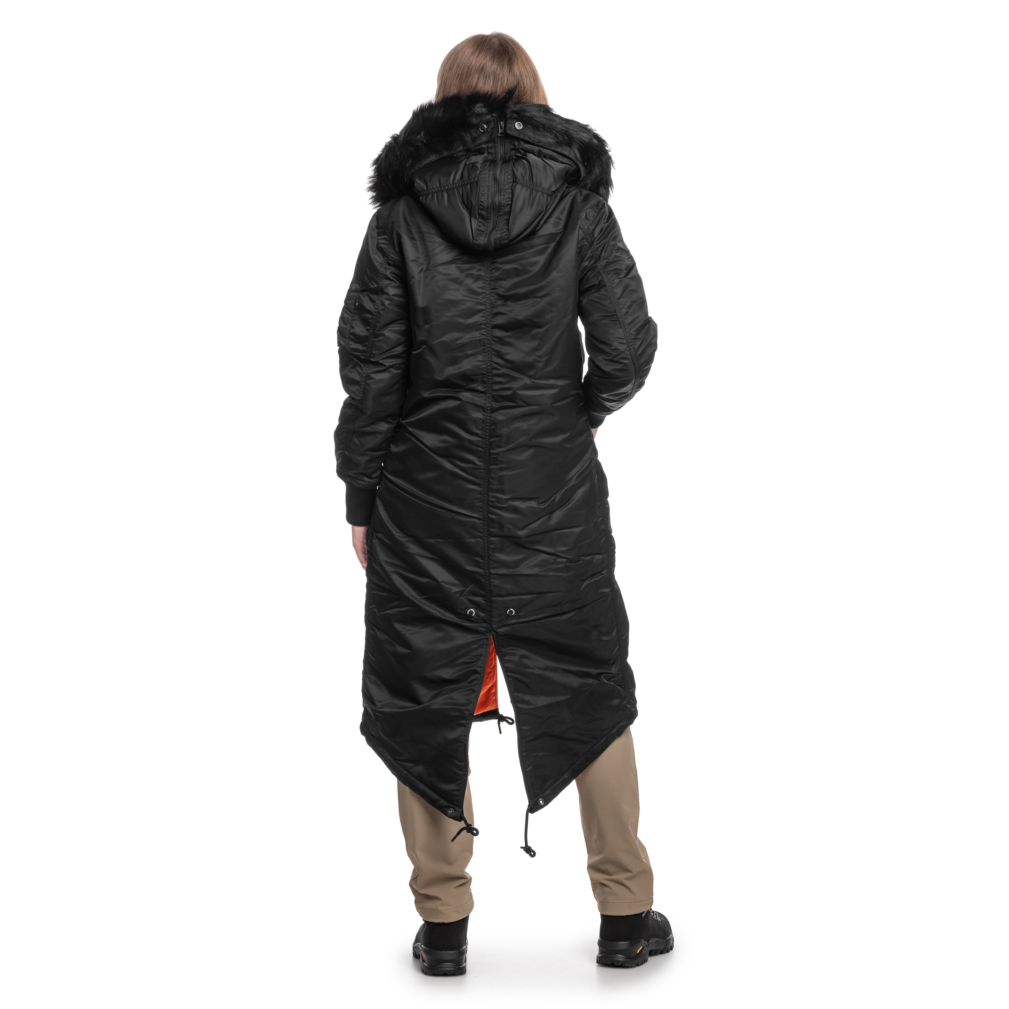 Geacă de damă Alpha Industries Long Fishtail - Black