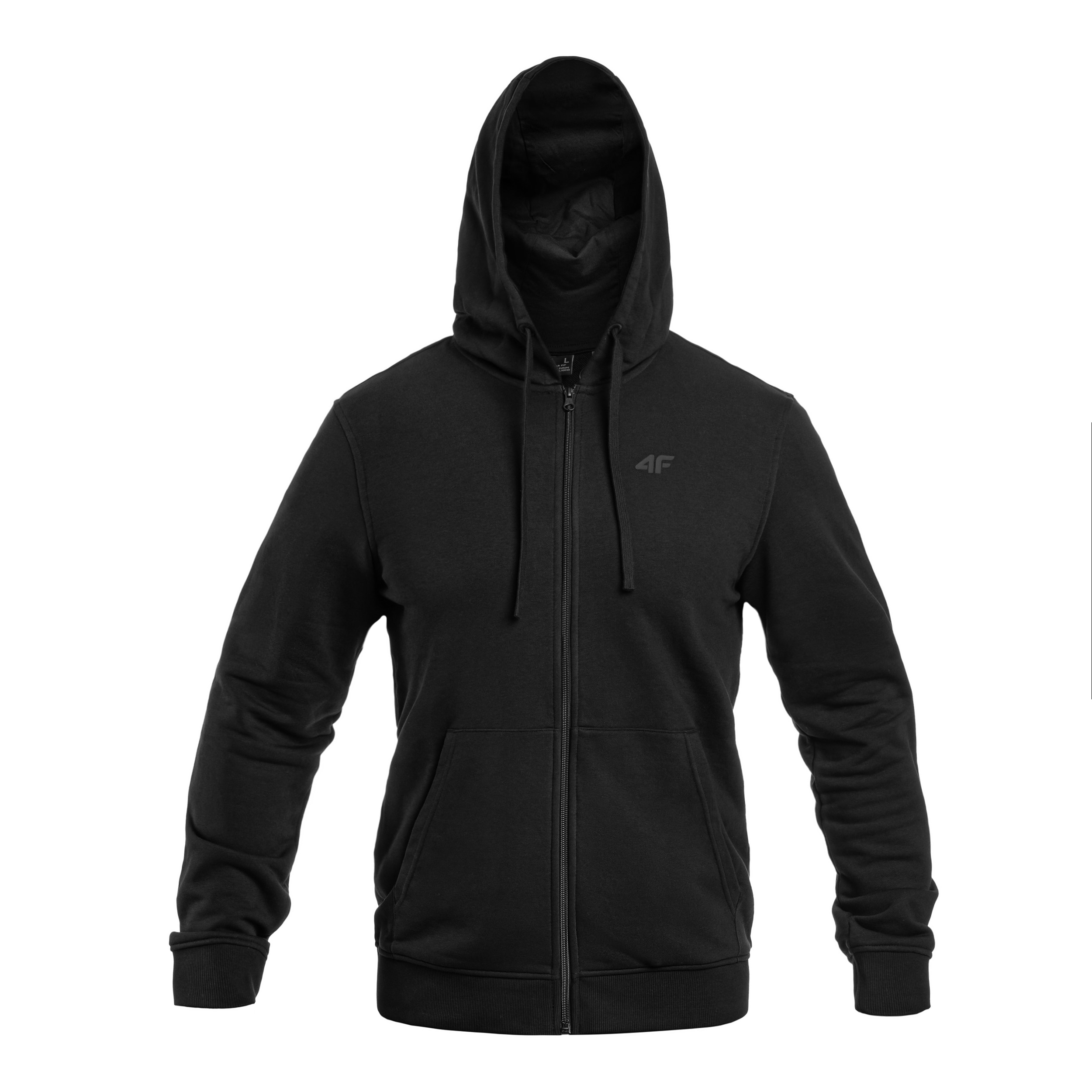 Hanorac cu fermoar  4F M1466 - Negru