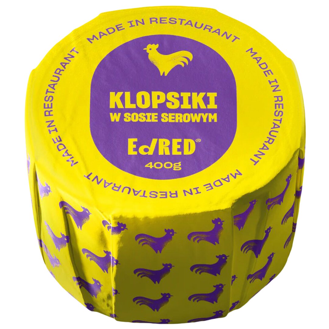 Conservă alimentară Ed Red - Chifteluțe de pui în sos de brânză 400 g