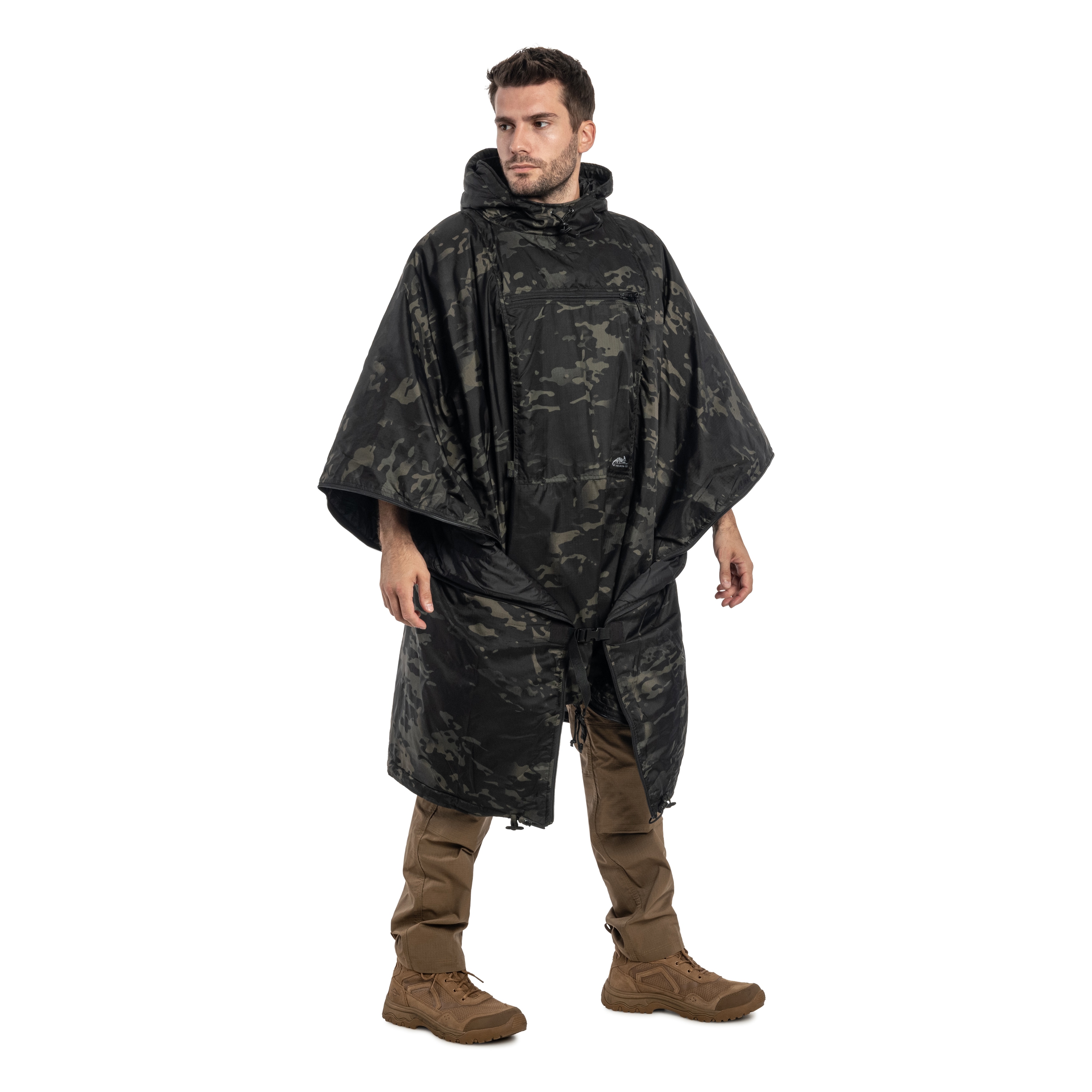Poncho Helikon-Tex Swagman Roll Climashield Apex cu funcția de sac de dormit - MultiCam Black