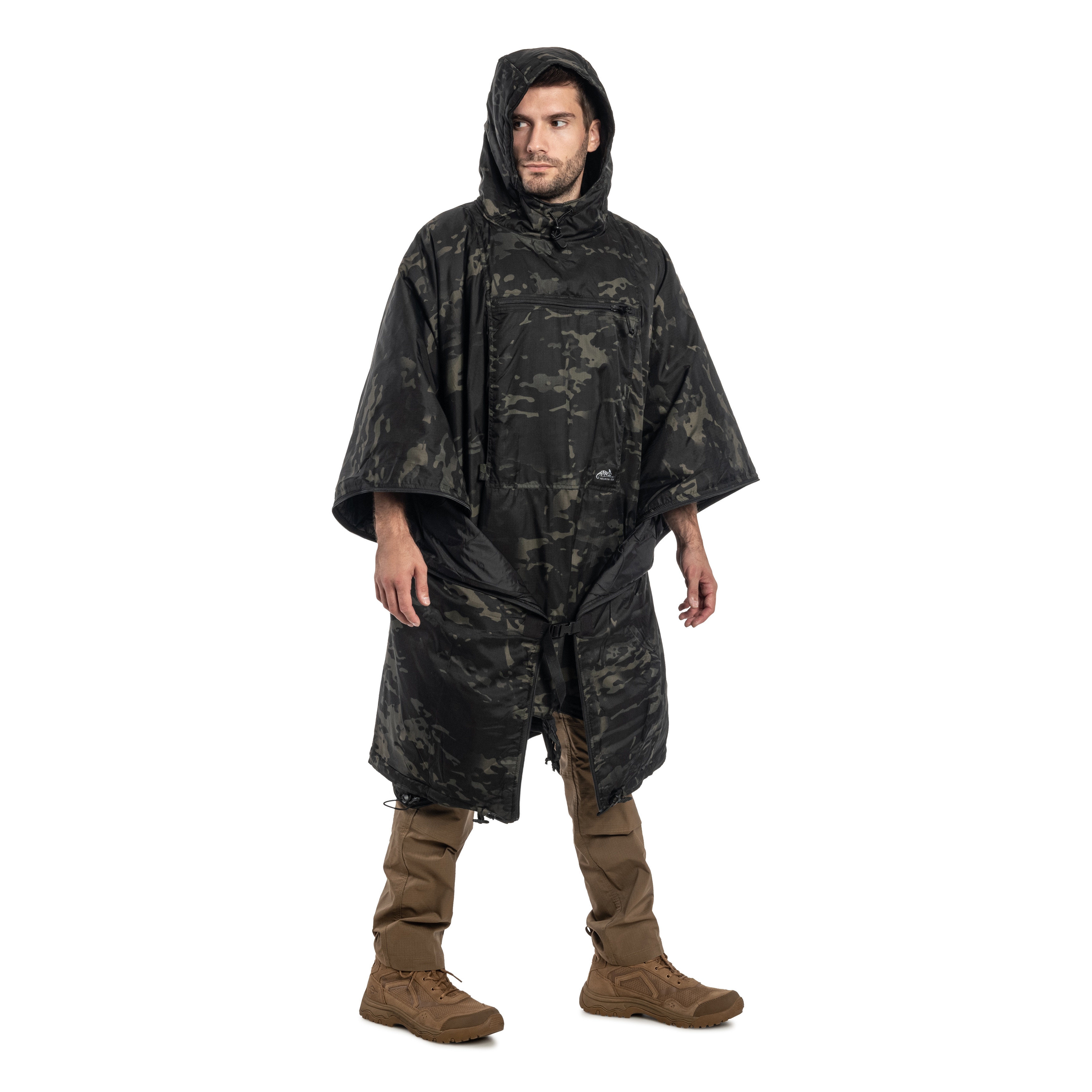 Poncho Helikon-Tex Swagman Roll Climashield Apex cu funcția de sac de dormit - MultiCam Black