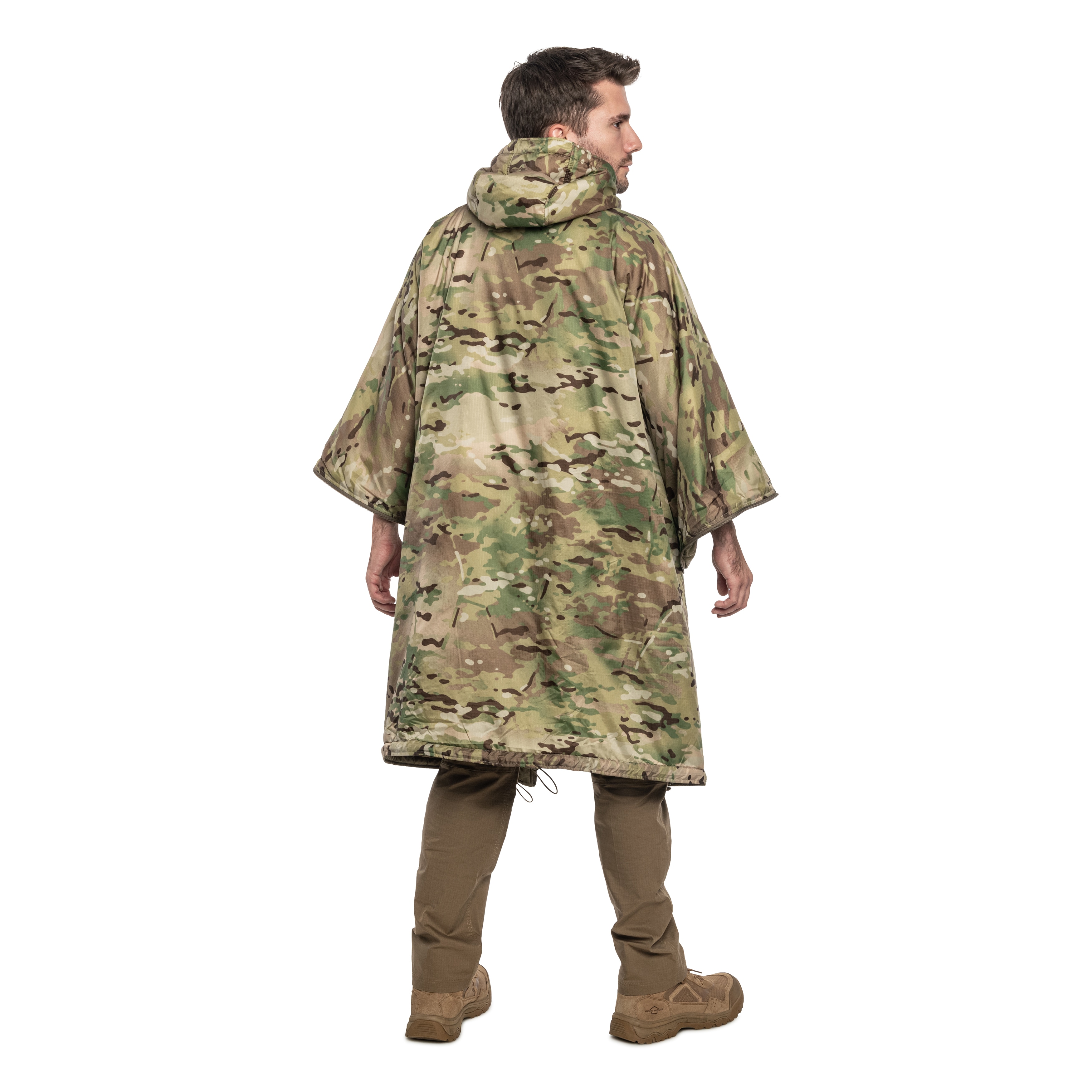 Poncho Helikon-Tex Swagman Roll Climashield Apex cu funcția de sac de dormit - MultiCam