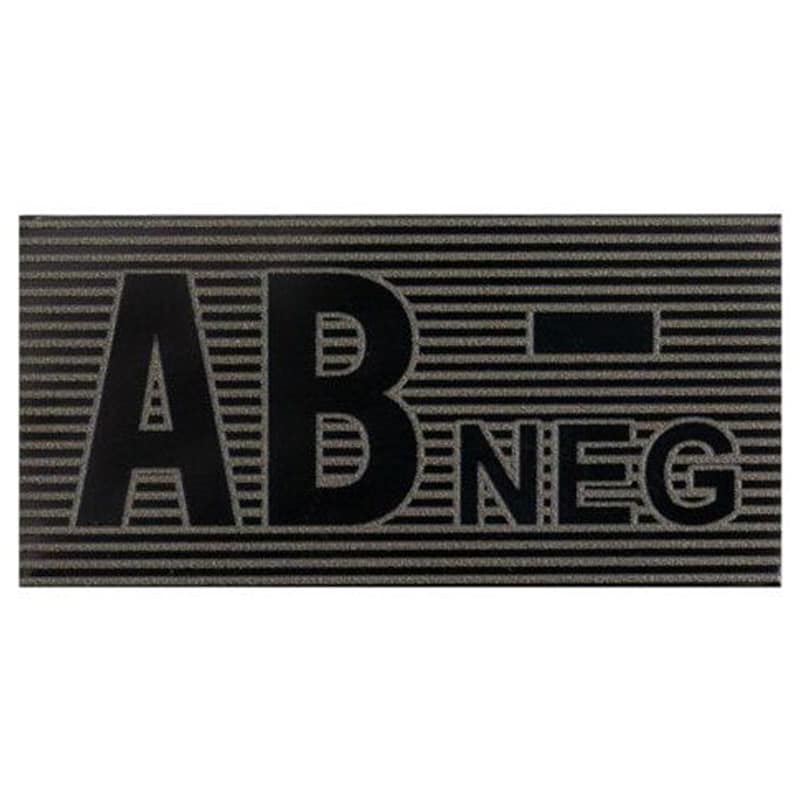 Emblemă Direct Action - grupa de sânge AB/Rh- Black / Boreal Green