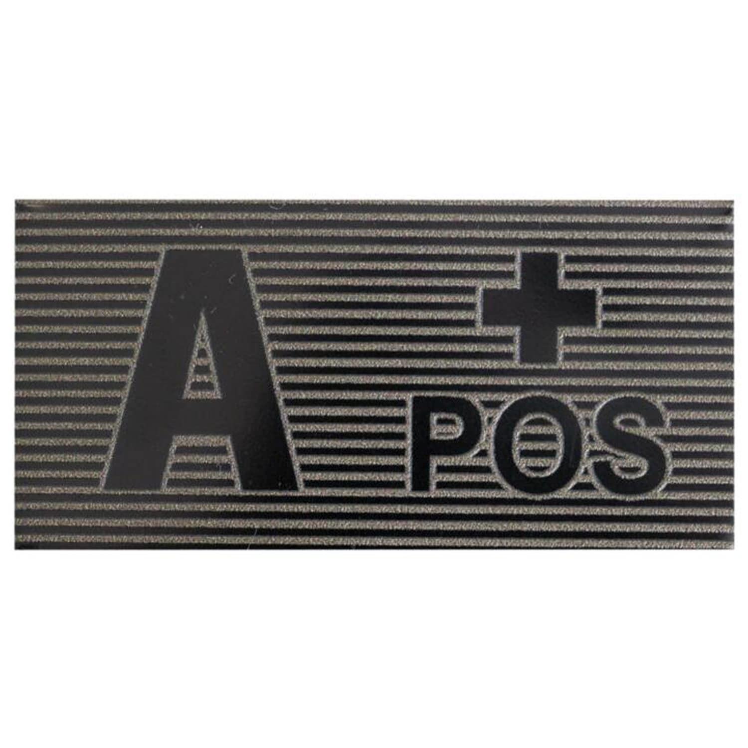 Emblemă Direct Action - grupa de sânge A/Rh+ Black / Boreal Green