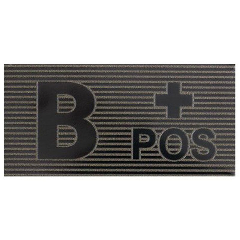 Emblemă Direct Action - grupa de sânge B/Rh+ Black / Boreal Green