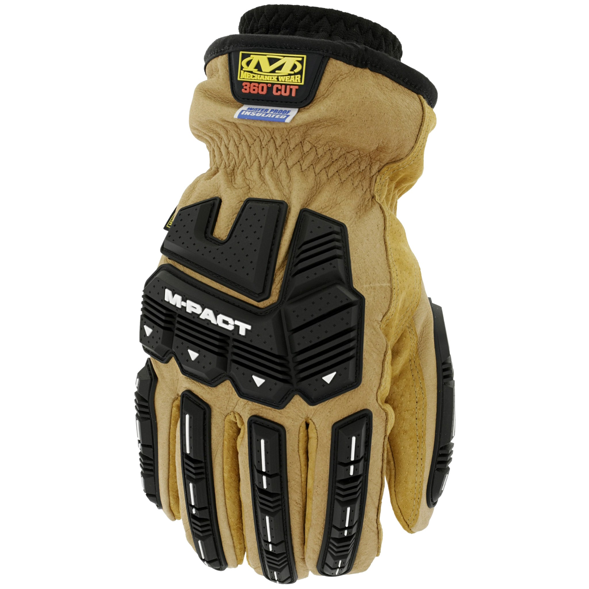 Mănuși tactice Mechanix Wear ColdWork Waterproof Leather M-Pact Driver F9-360 - Tan/Black