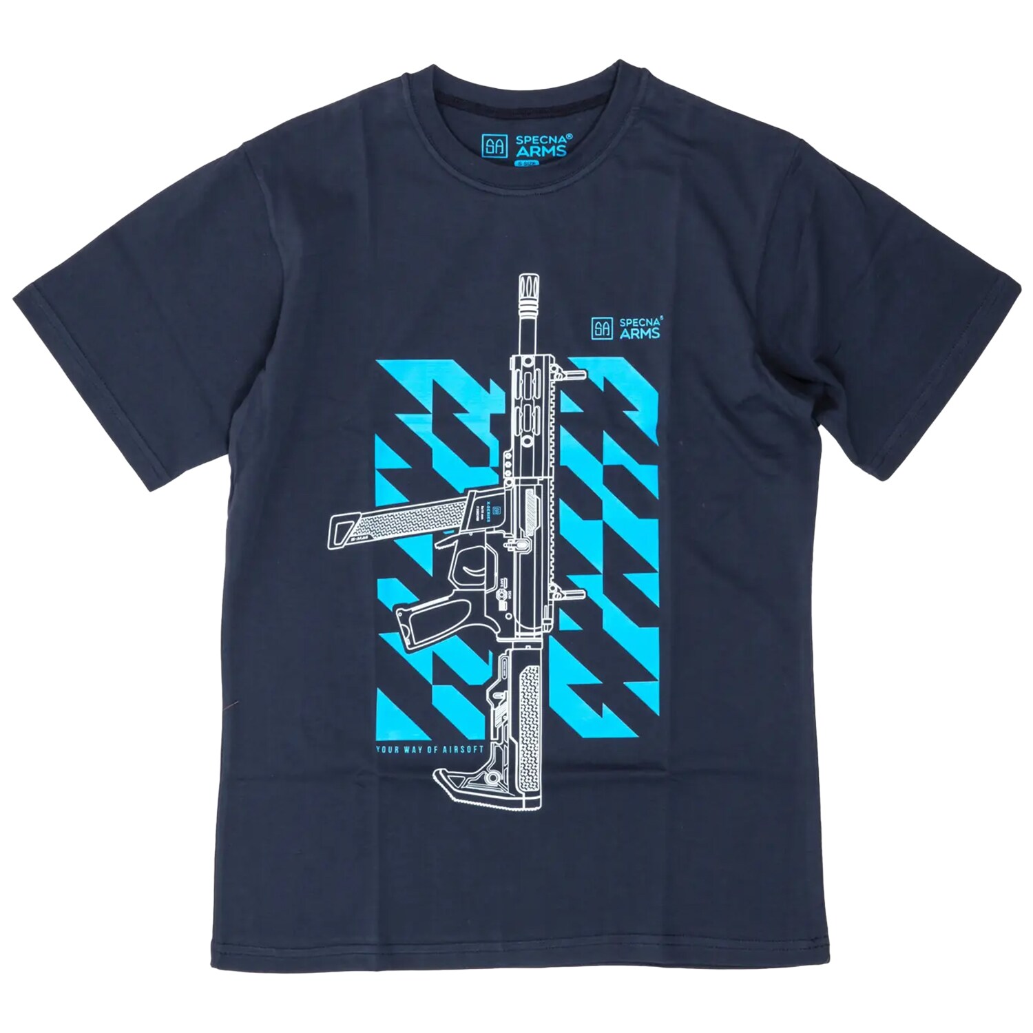 Tricou T-shirt Specna Arms Flex X-Series Your Way Of Airsoft 05 - Blue