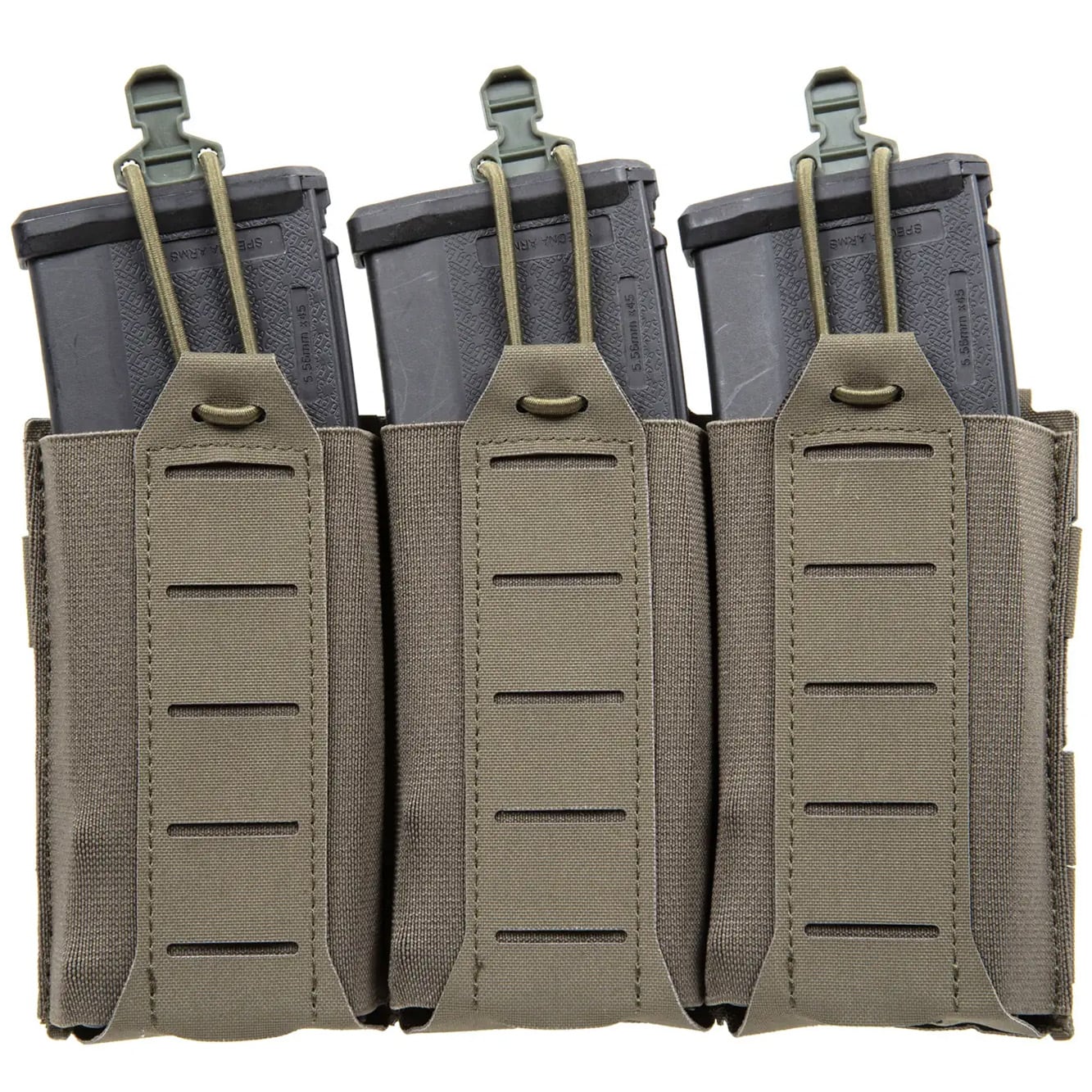 Husă triplă Wosport pentru încărcătoare AR15 - Ranger Green