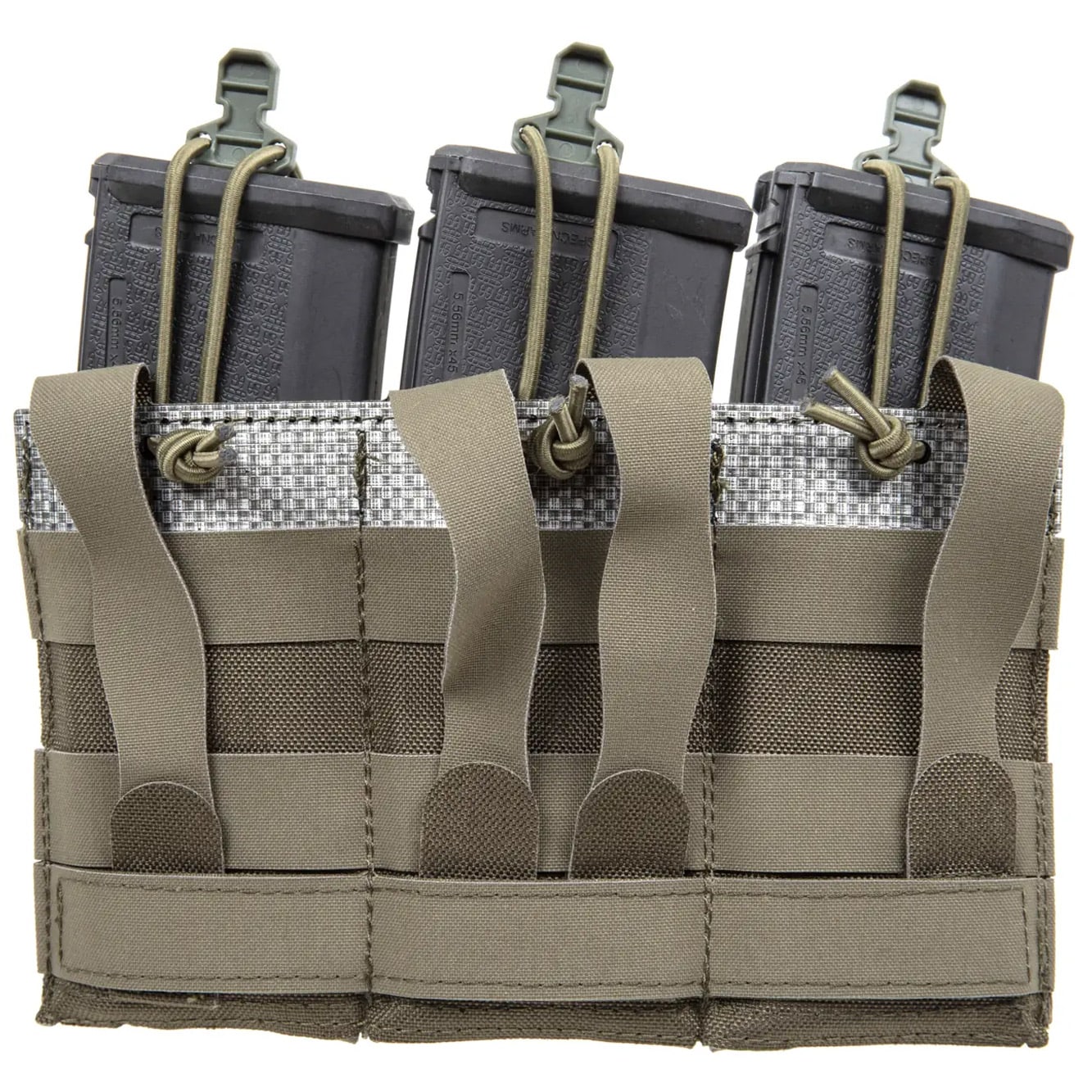 Husă triplă Wosport pentru încărcătoare AR15 - Ranger Green