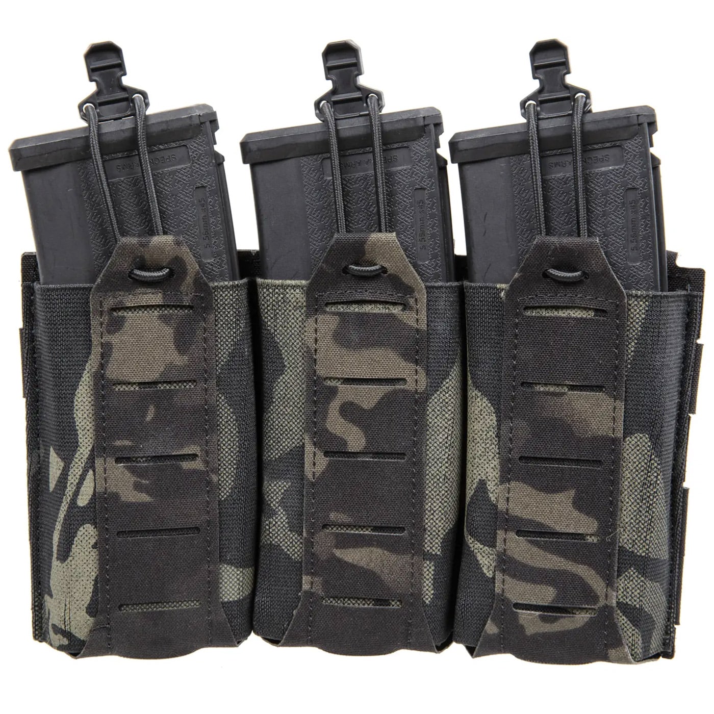 Husă triplă Wosport pentru încărcătoare AR15 - MultiCam Black