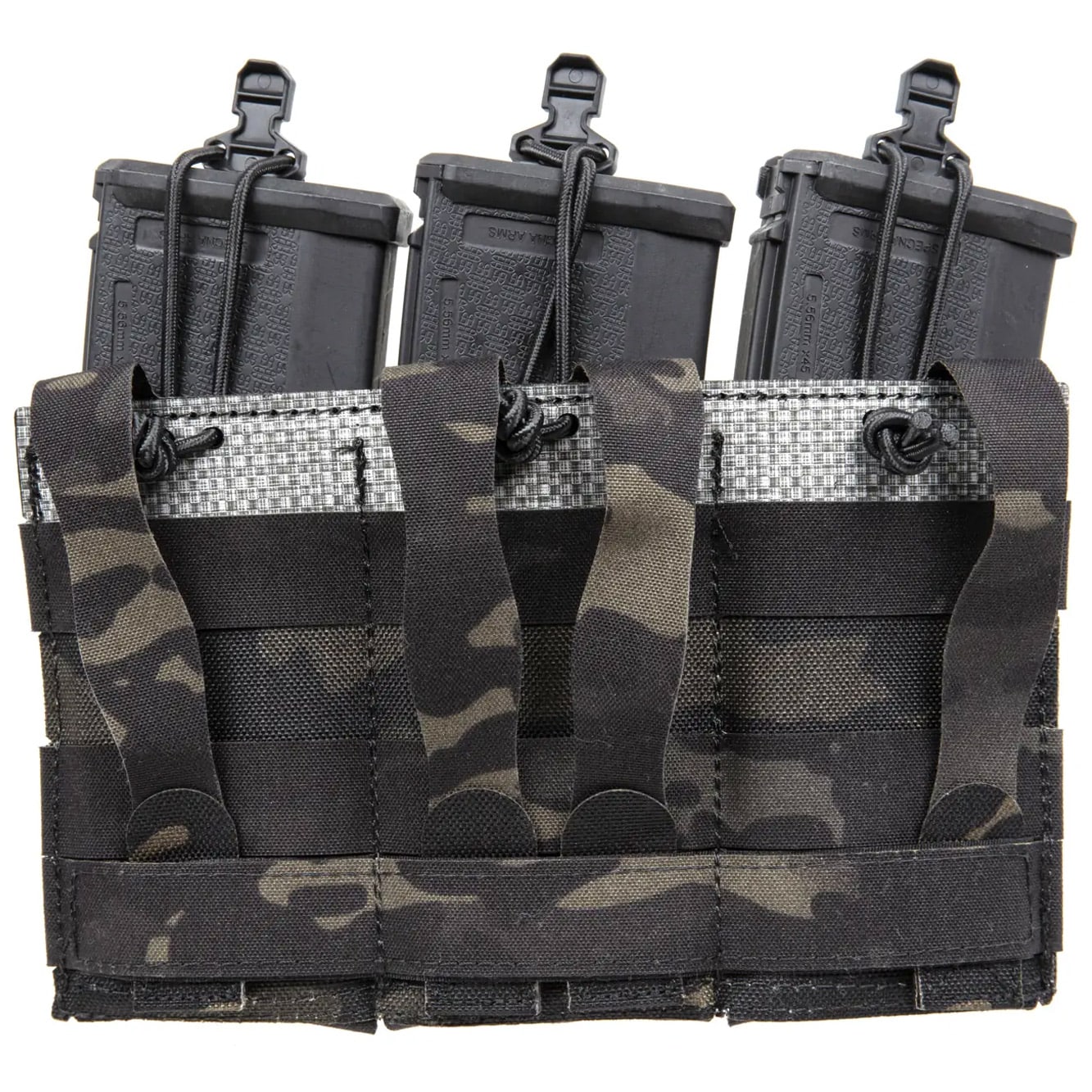 Husă triplă Wosport pentru încărcătoare AR15 - MultiCam Black